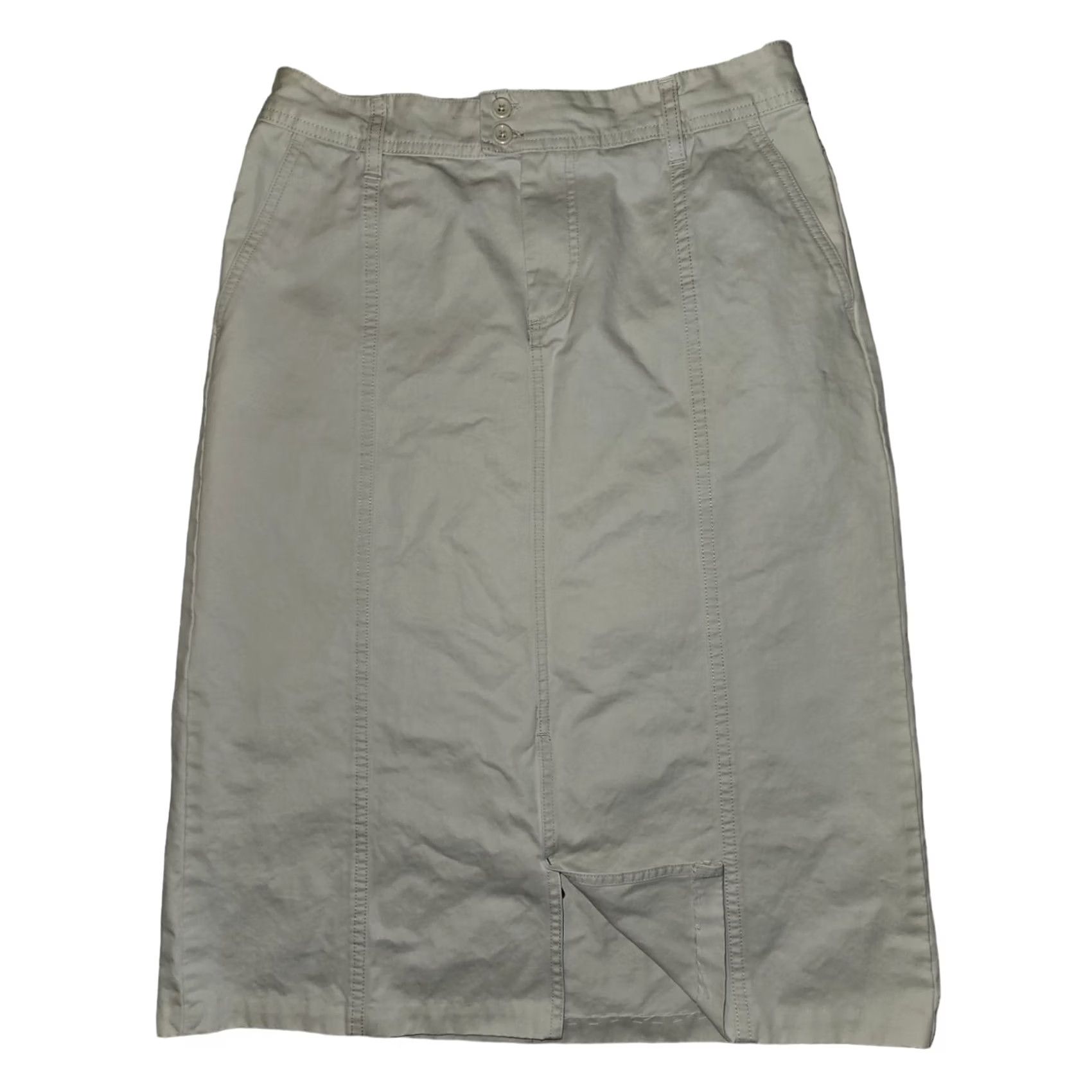 Old Navy VINTAGE Old Navy Pencil Skirt Women Size 6 Ivory Mid Rise Knee Length Casual Workwear Preppy Mens? Girls? Size 28" / US 6 / IT 42 - 7 Thumbnail