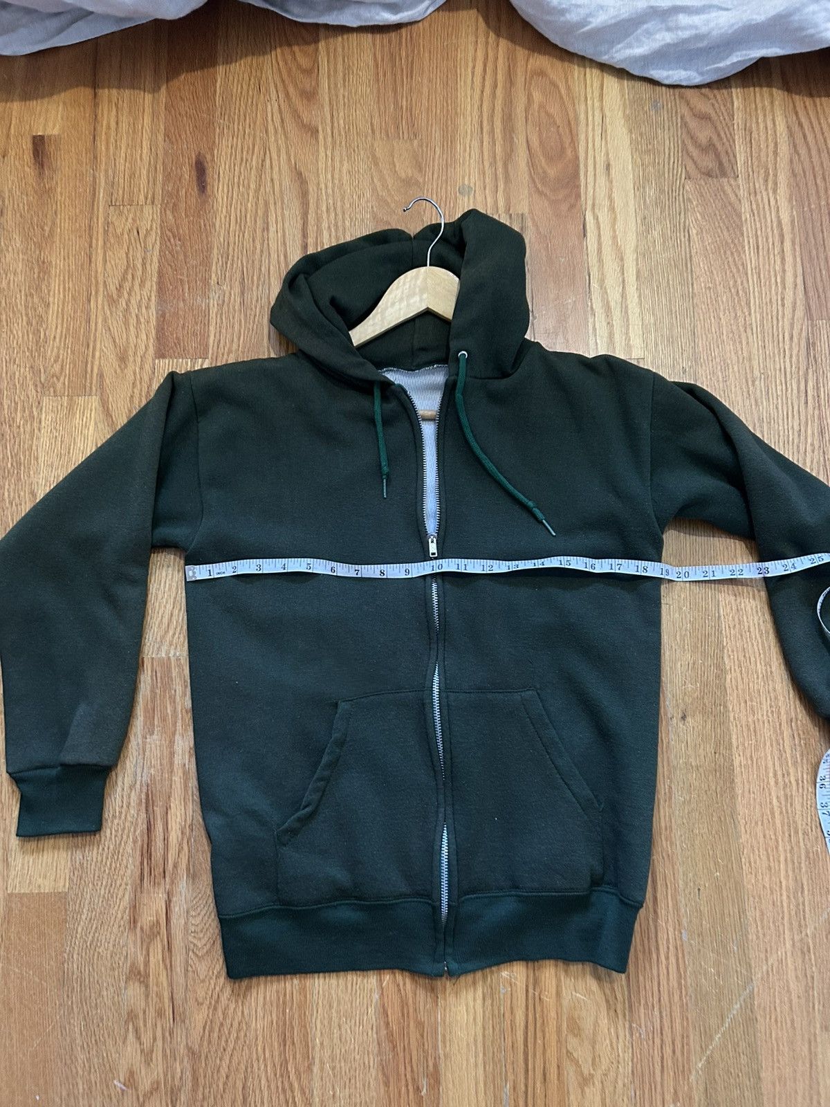 Vintage Vintage 60s 70s Pine Green Zip Sweatshirt Size US XS / EU 42 / 0 - 4 Thumbnail