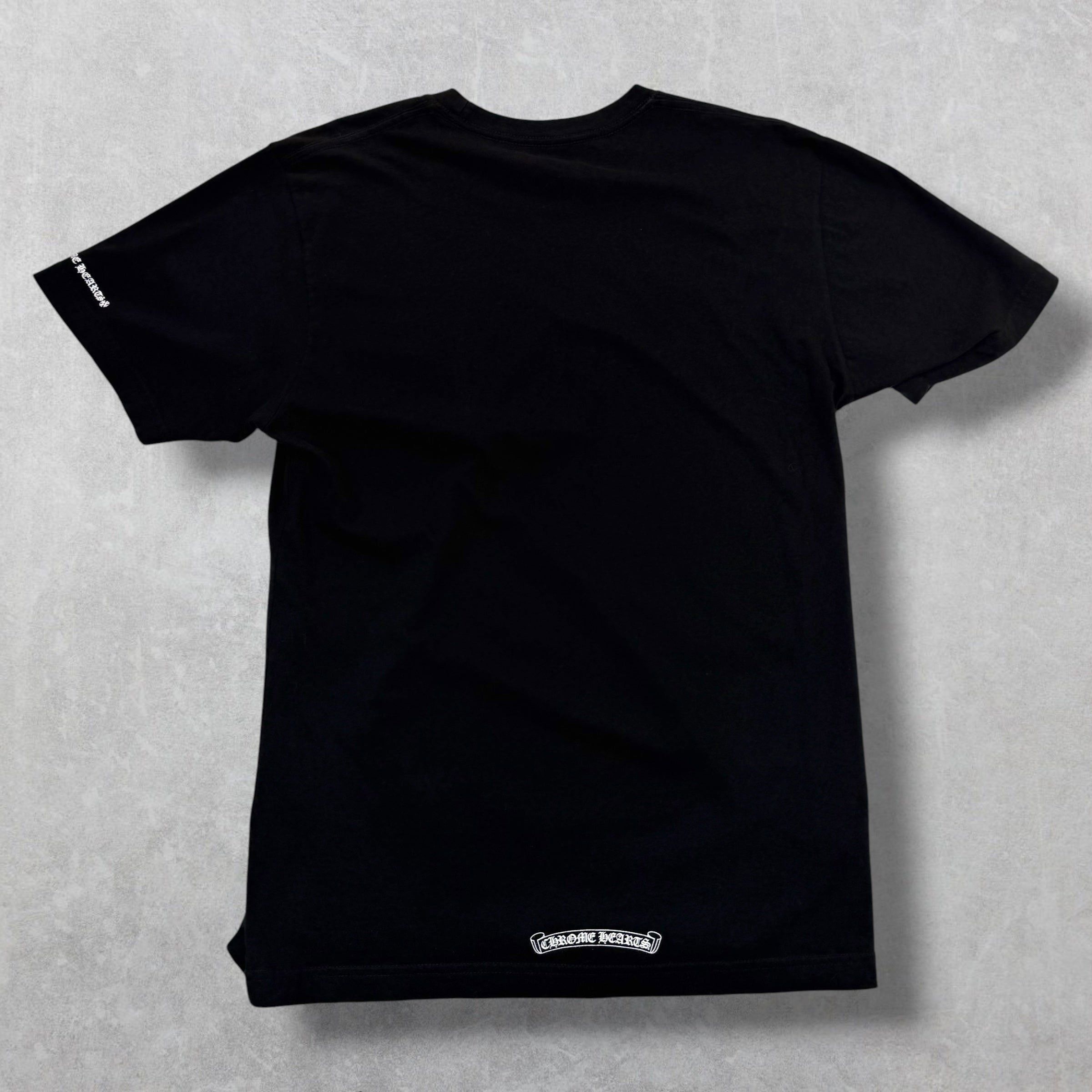 Chrome Hearts Chrome Hearts White Neck Logo Tee Black M Size US M / EU 48-50 / 2 - 2 Thumbnail
