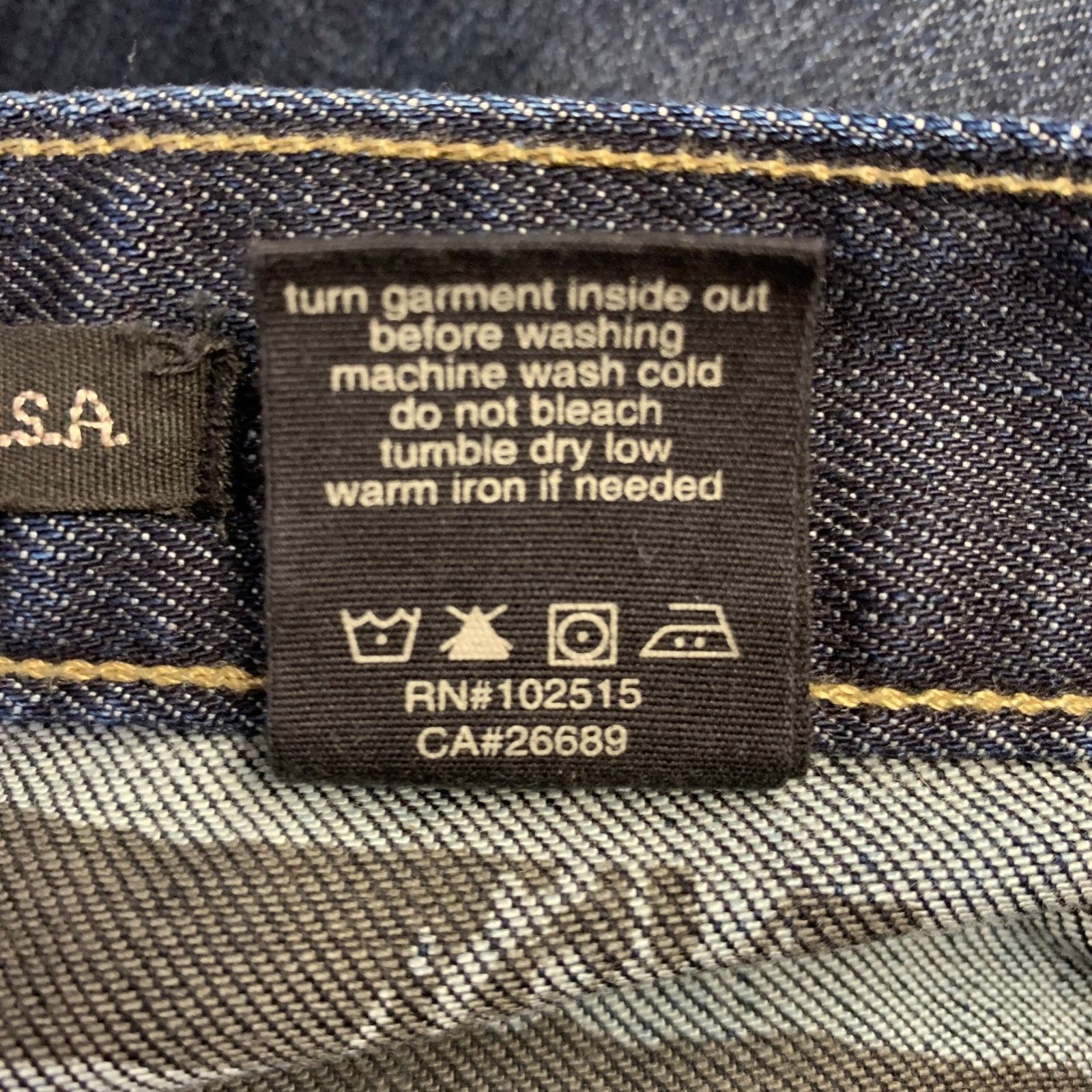 John Varvatos Size 32 Blue Distressed Cotton Blend Straight Jeans Size US 32 / EU 48 - 7 Thumbnail