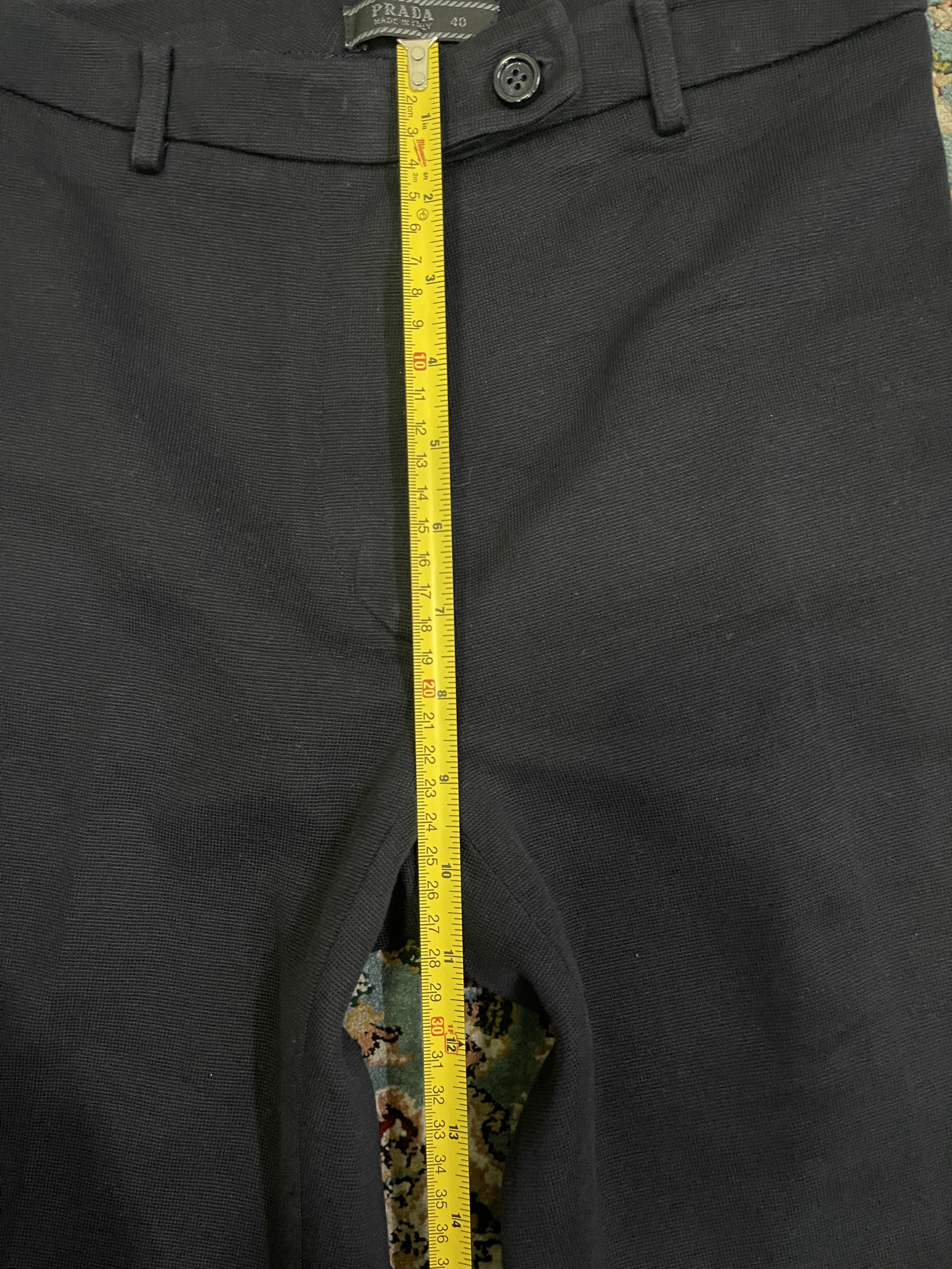 Prada Black PRADA Luxury Trousers Size 26" / US 2 / IT 38 - 8 Thumbnail