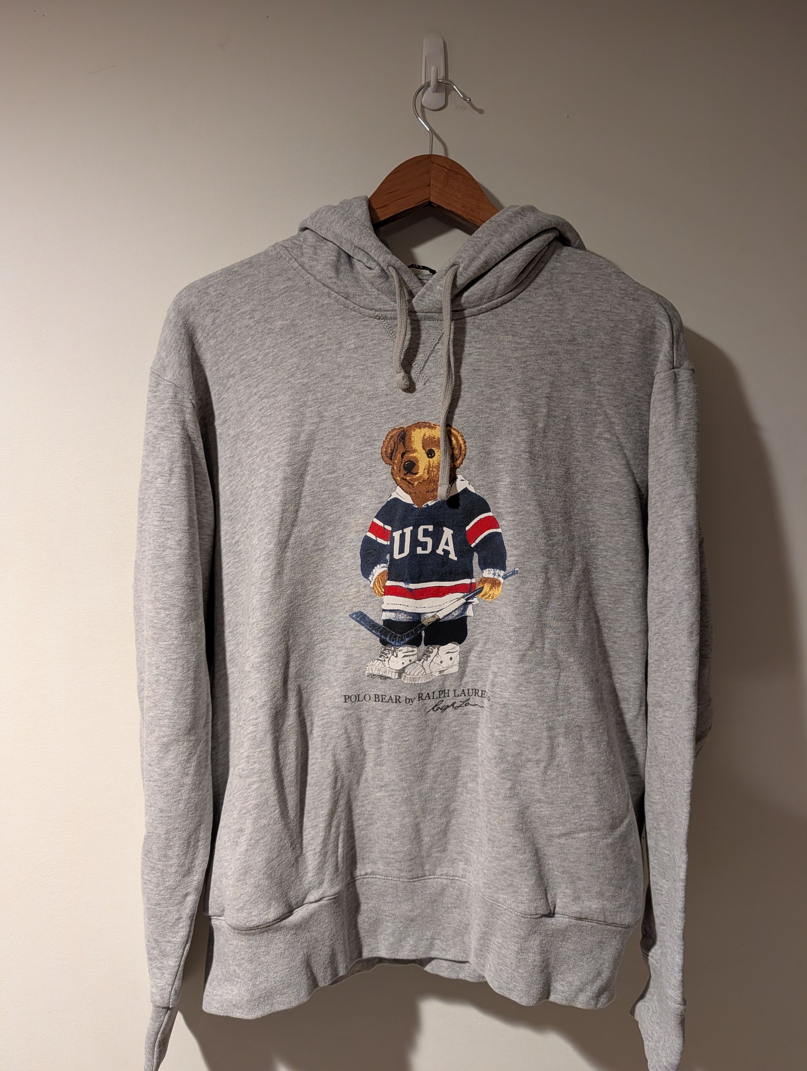 Polo Ralph Lauren Polo Ralph Lauren Polo Bear Hoodie USA Hockey Jersey Graphic Size US M / EU 48-50 / 2 - 1 Thumbnail