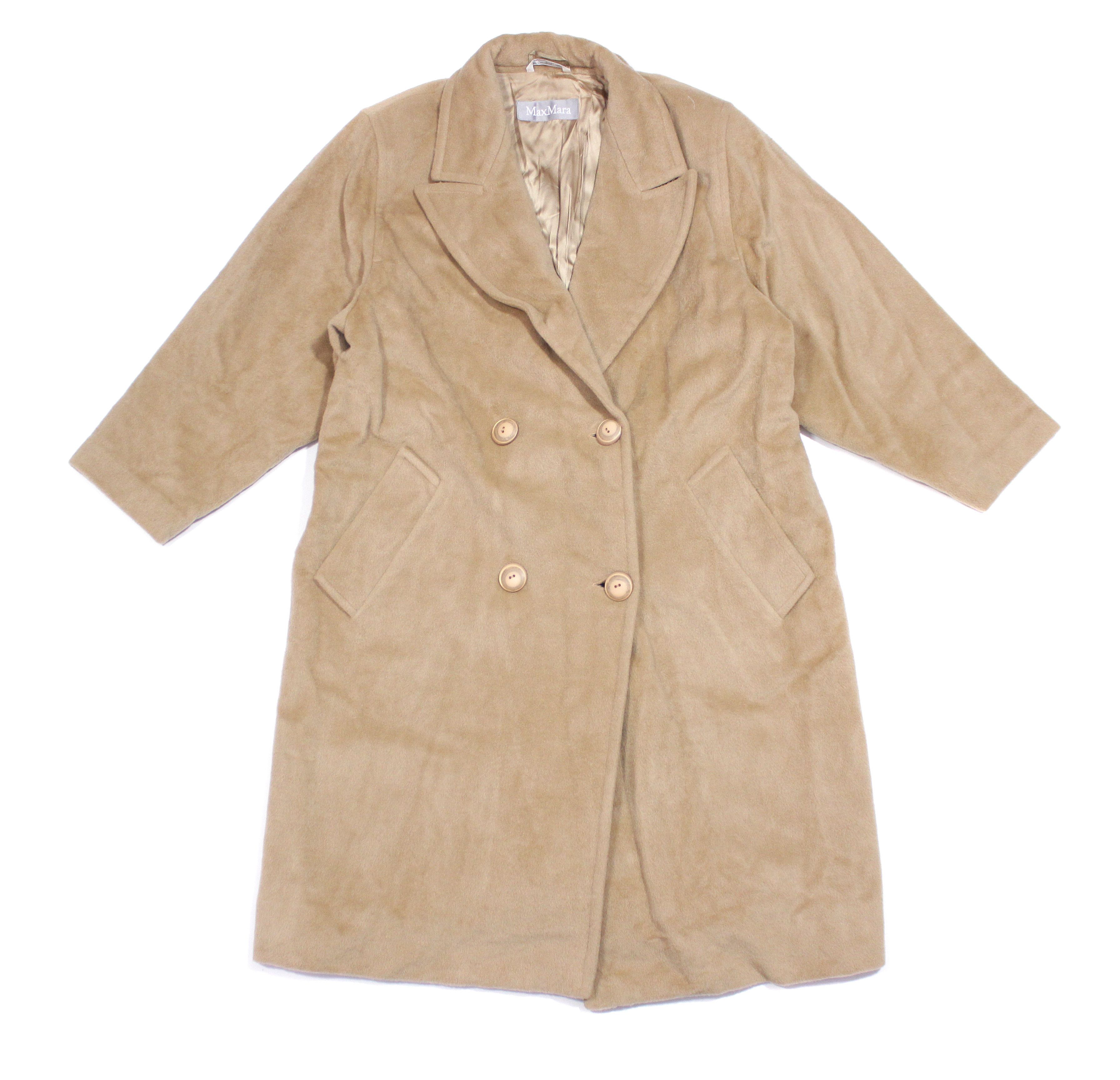 Max Mara Wool Overcoat Vintage Size M / US 6-8 / IT 42-44 - 1 Thumbnail