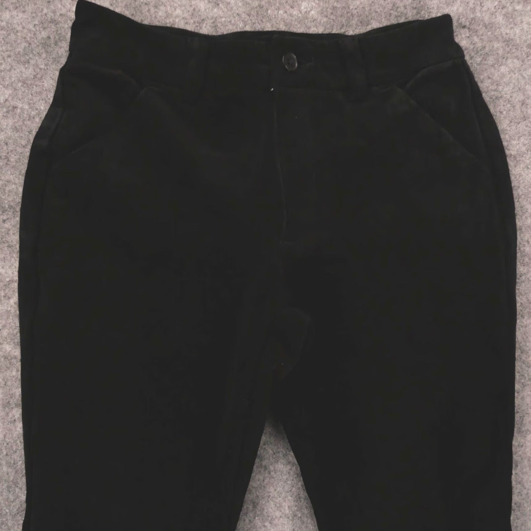 Velour Duluth Pants Womens 2 Stretch Skinny Chino Flat Front Velour Black Size 26" / US 2 / IT 38 - 2 Thumbnail