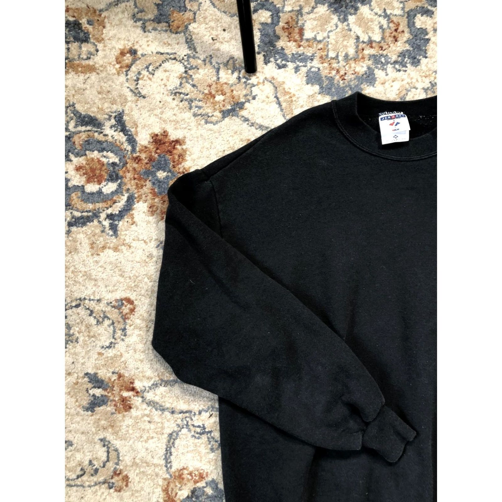 Jerzees VINTAGE Jerzees Sweatshirt Mens XL Black Crewneck Blank Made USA 90s Size US XL / EU 56 / 4 - 3 Thumbnail