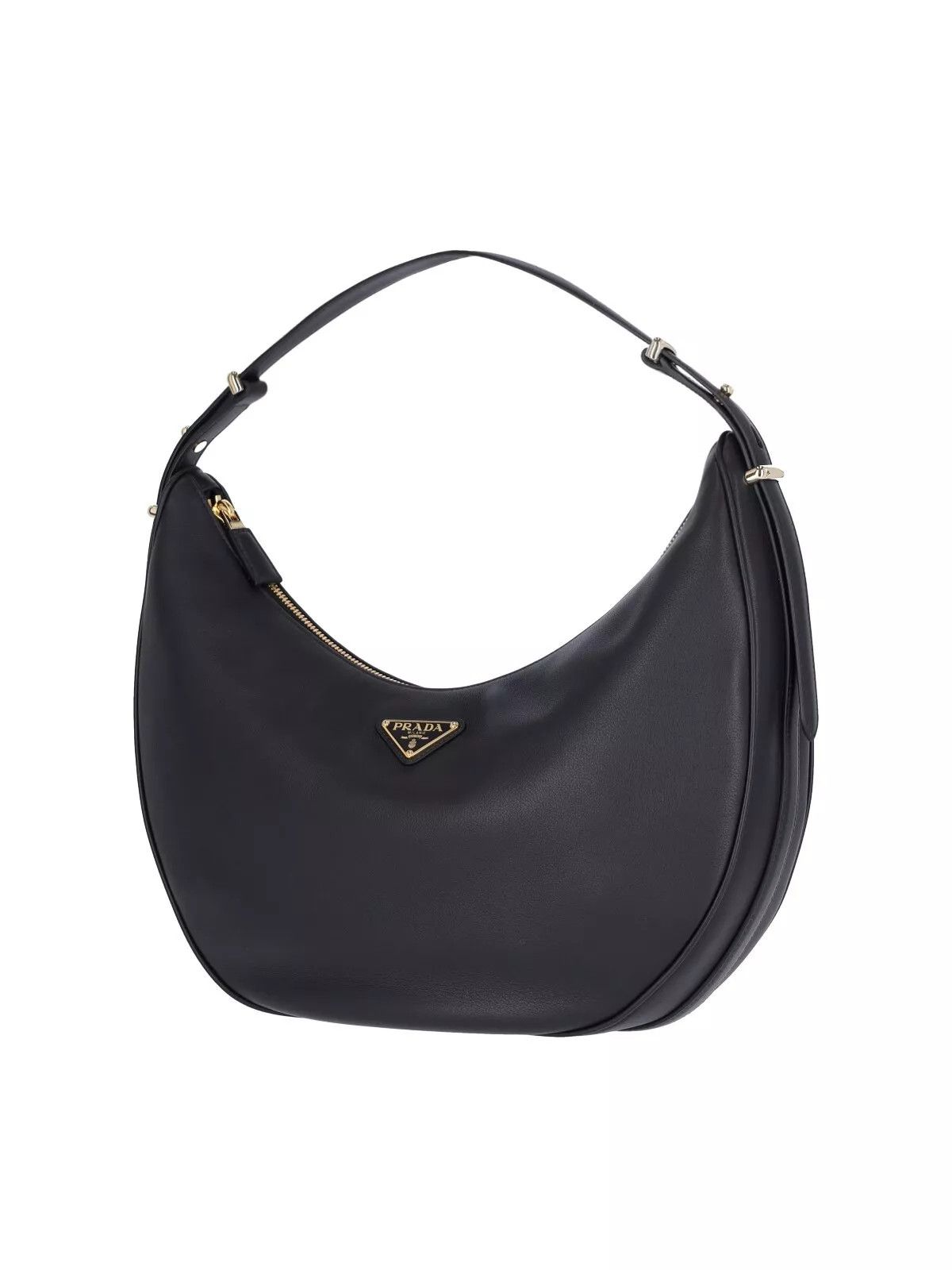 Prada PRADA Arque Large Black Leather Shoulder Bag $4200 New Auth Size ONE SIZE - 2 Thumbnail