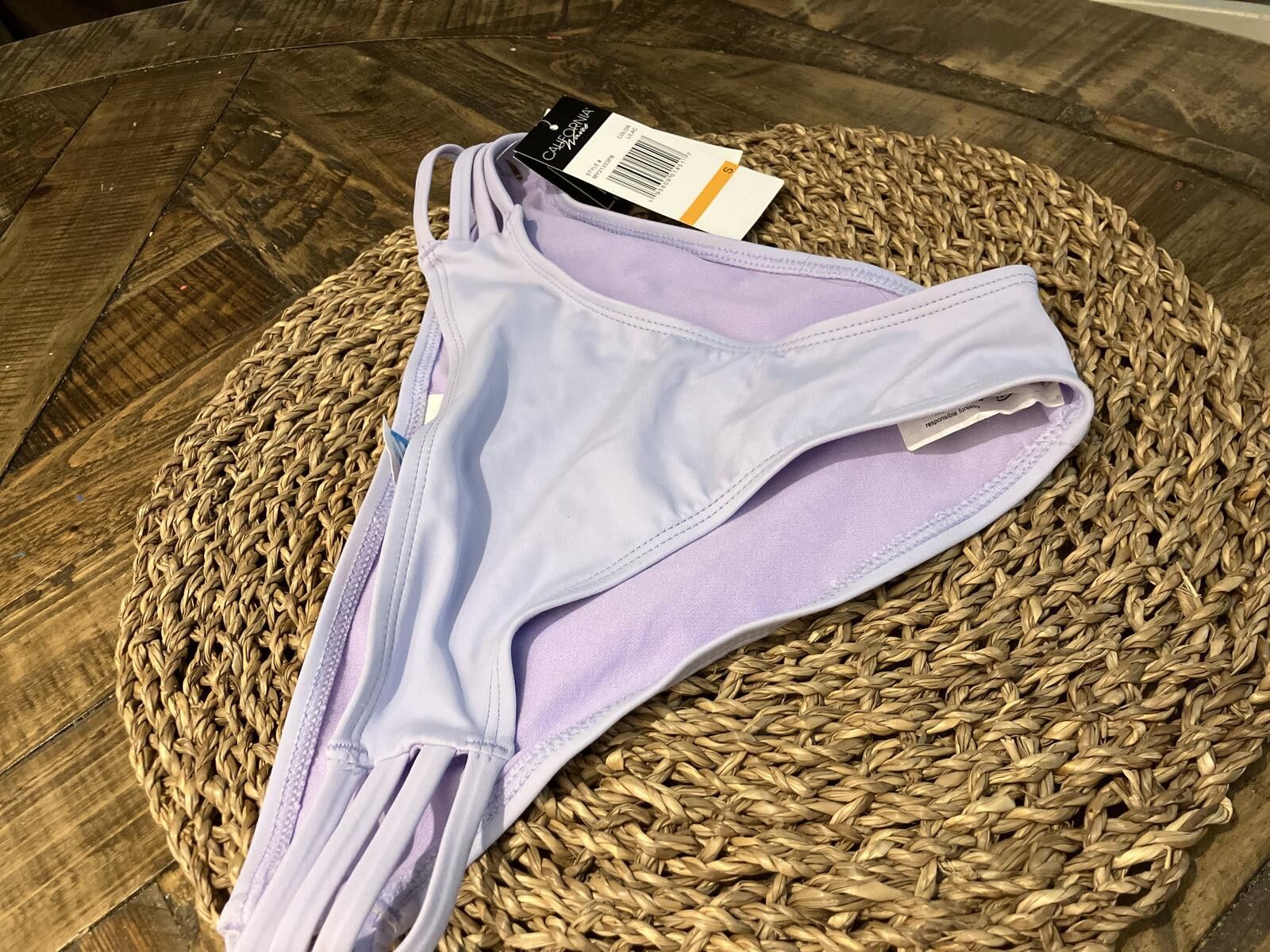 Other NWTCaliforniaWaves Lavender Bikini Bottom with Strappy Sides Size ONE SIZE - 2 Thumbnail
