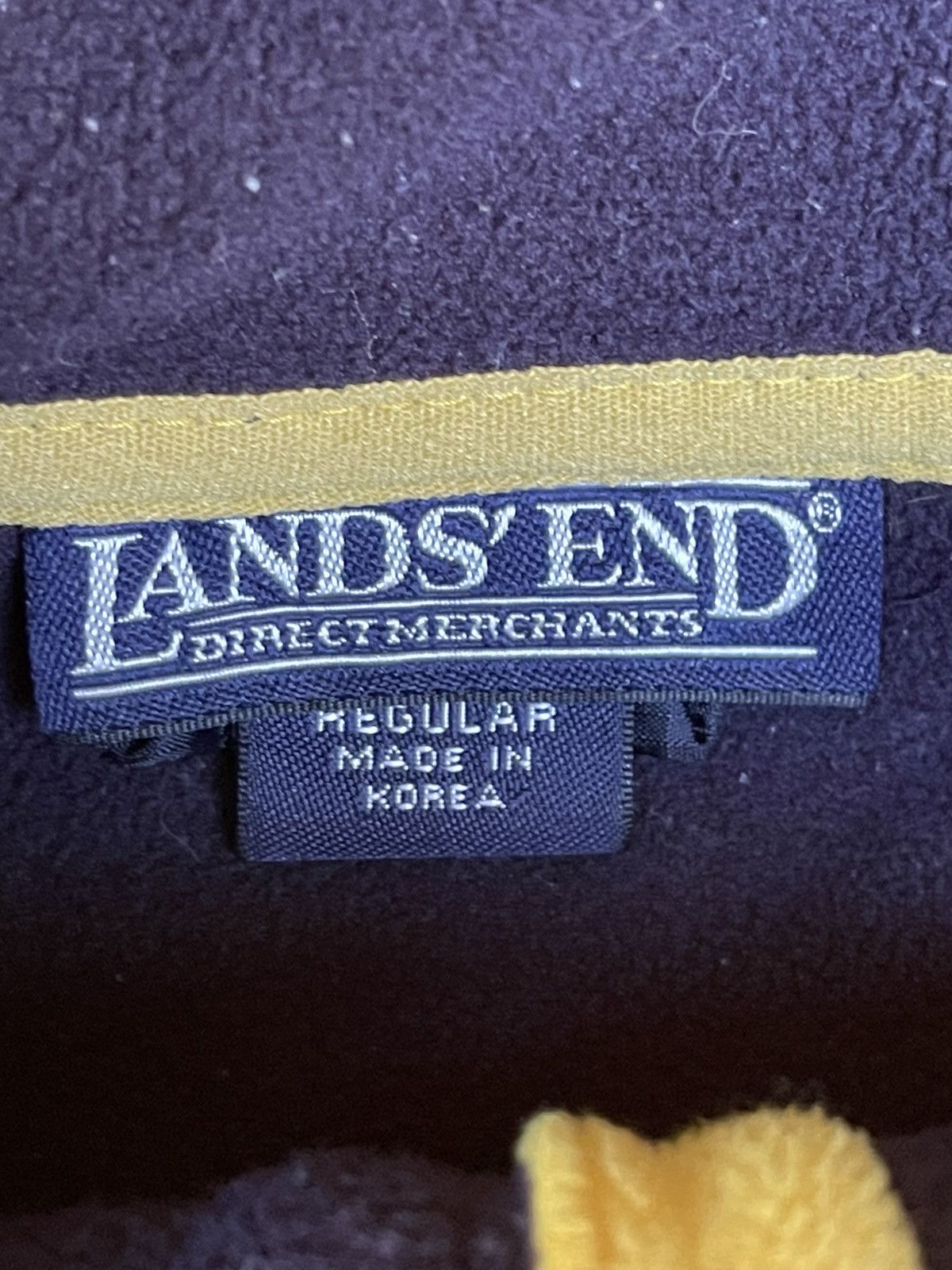 Lands' End Vintage Lands’ End Fleece Jacket Zip Up Size US M / EU 48-50 / 2 - 2 Thumbnail