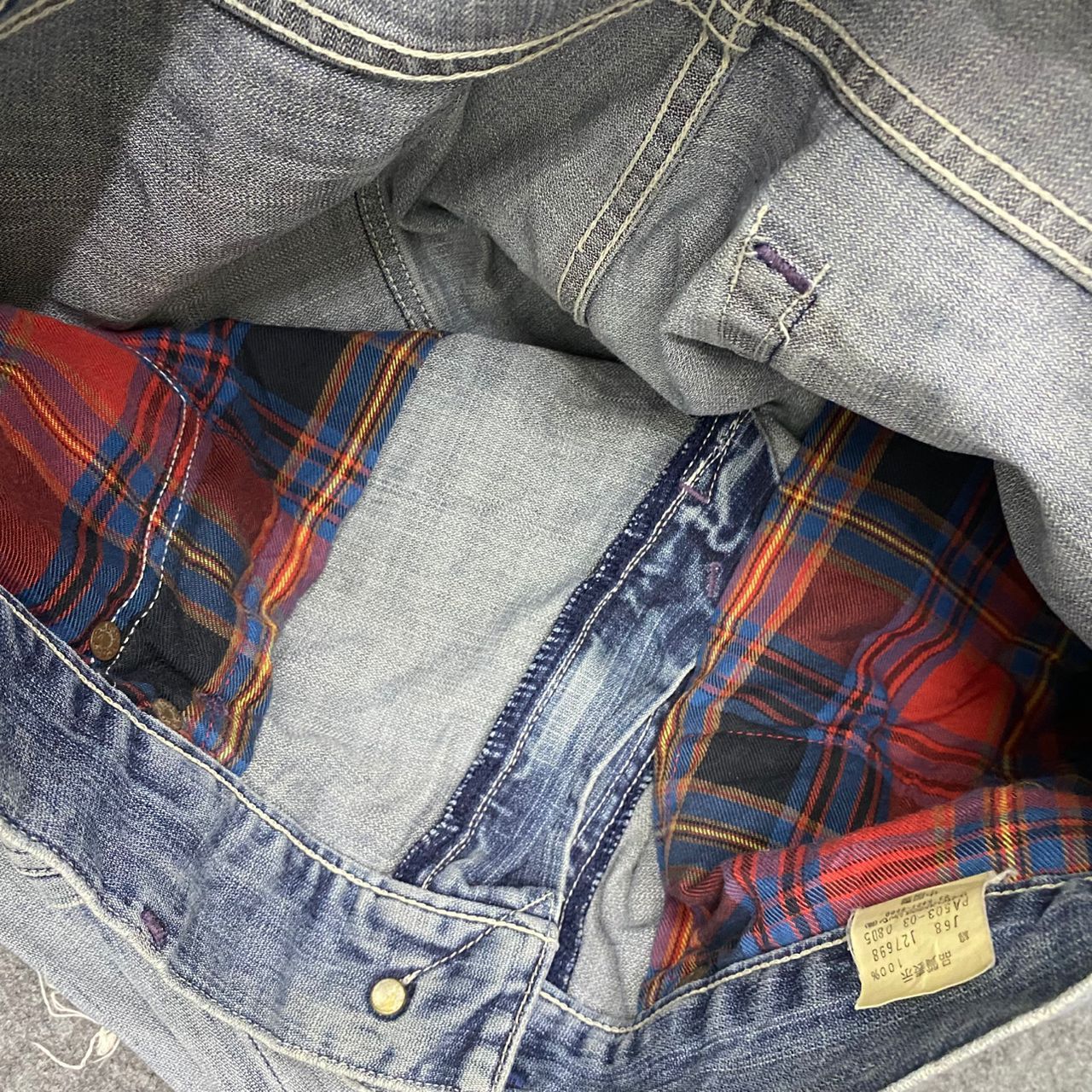 Japanese Brand 💥Vintage Levis Buckle Back Carpenter Distressed Distressed Size US 34 / EU 50 - 17 Thumbnail