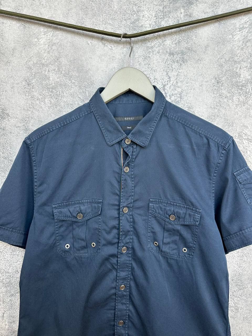 Gucci Gucci x Tom Ford era Fitted SS Shirt Military Style Pocket Size US L / EU 52-54 / 3 - 4 Thumbnail