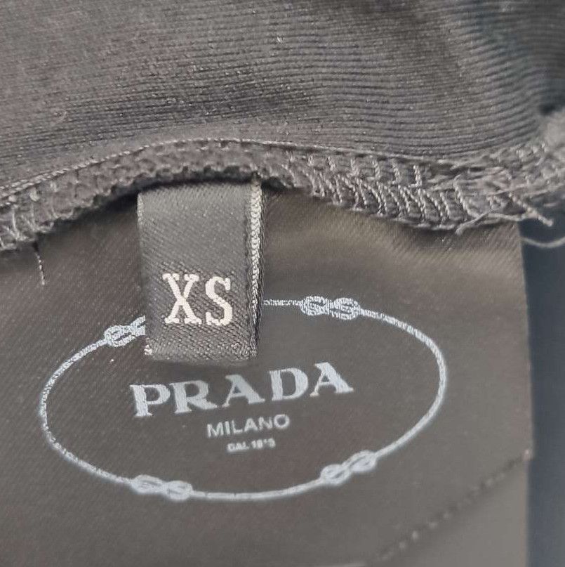 Prada Prada Black Cotton Cropped T. Size XS / US 0-2 / IT 36-38 - 4 Thumbnail
