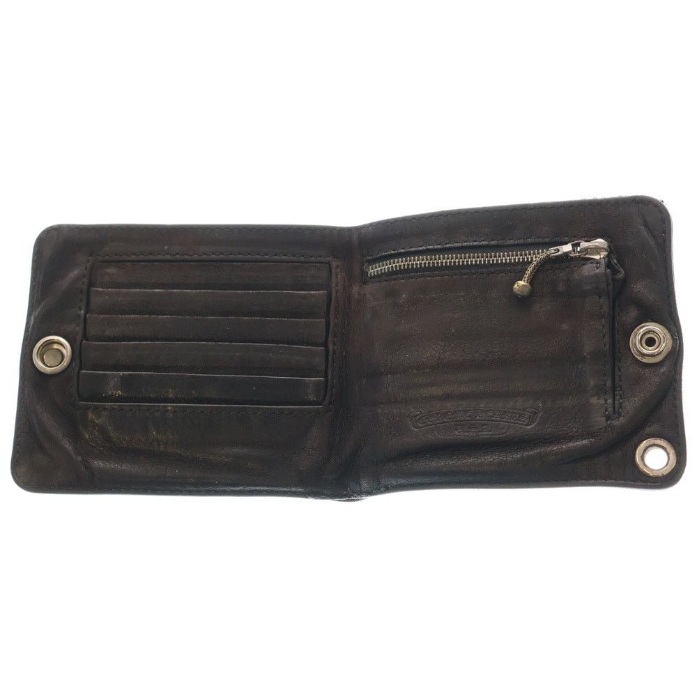 Chrome Hearts Chrome Hearts 1SNAP Cross Ball Button Wallet Black Size ONE SIZE - 3 Thumbnail