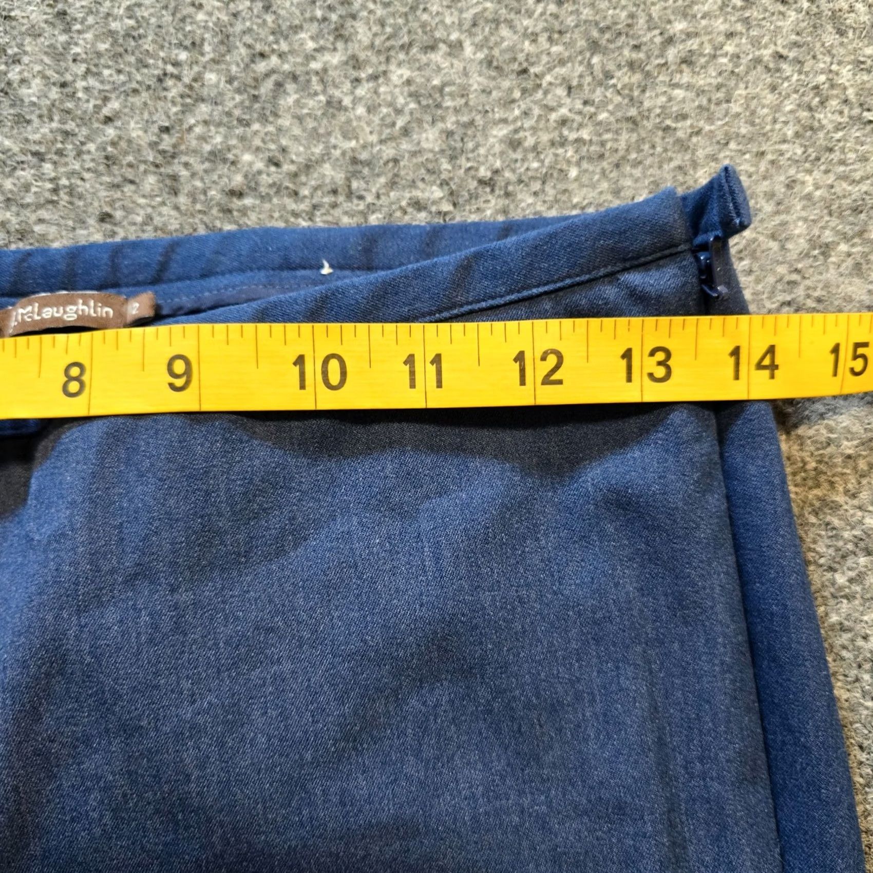 J.McLaughlin J. McLaughlin Pants Women Size 2 Blue Side Zip Flat Front Tapered Classic Capsule Dress Pants Mens? Size 26" / US 2 / IT 38 - 5 Thumbnail