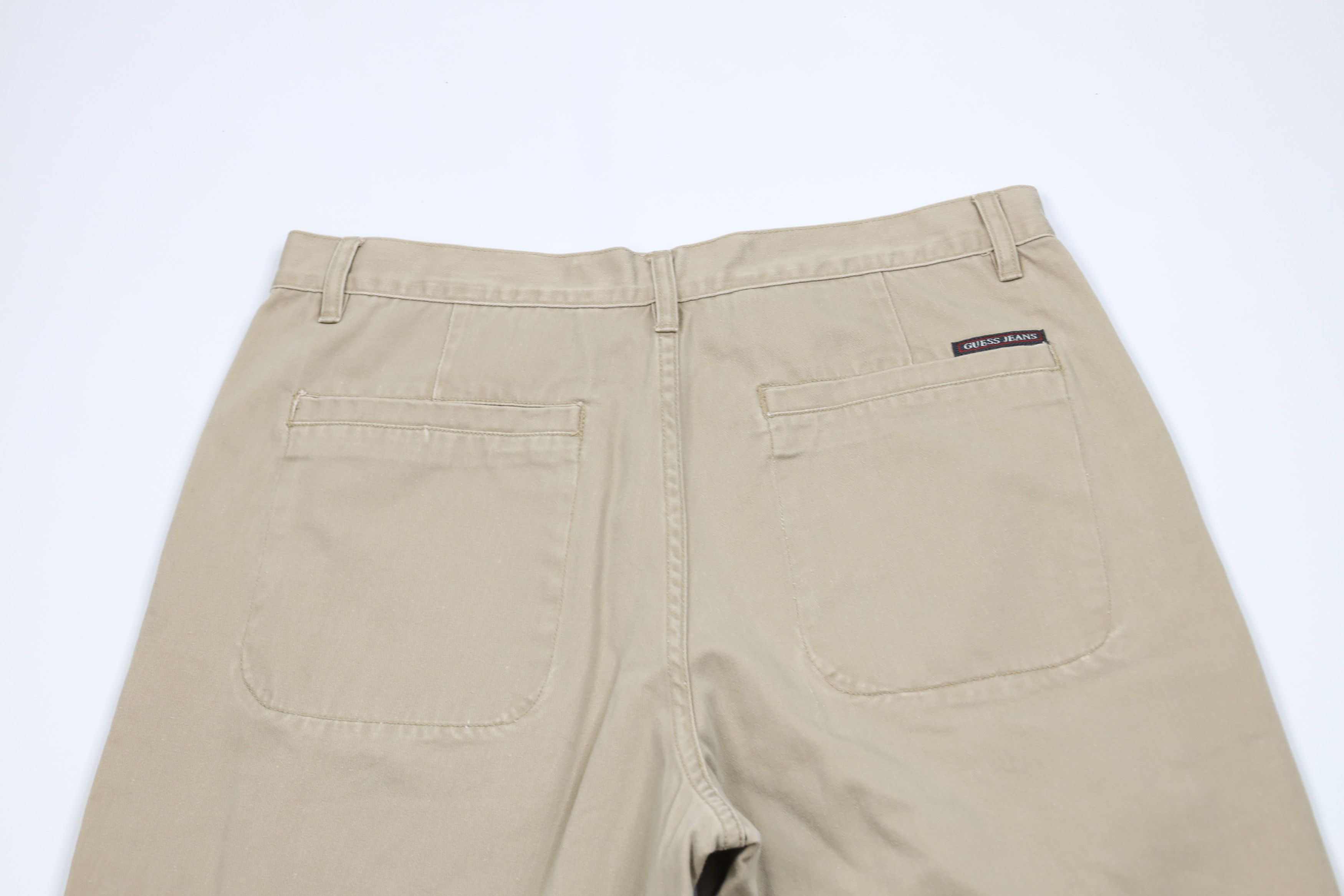 Guess Vintage 90s Guess Spell Baggy Wide Leg Dungaree Pants Khaki Size US 34 / EU 50 - 10 Thumbnail