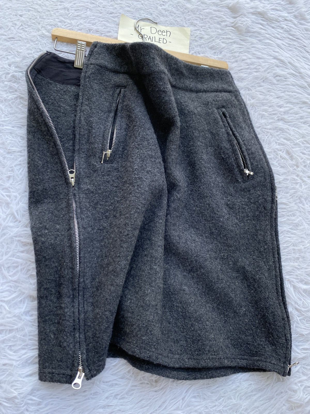 Issey Miyake Rare ZUCCA by Issey Miyake Wool Midi Skirt Size 29" - 13 Thumbnail