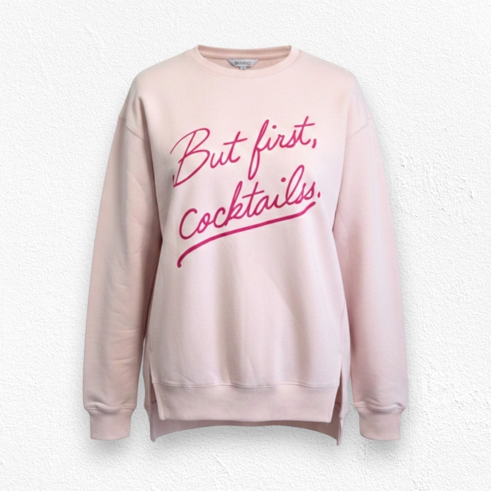 Wildfox Wildfox But First Cocktails Graphic Sweatshirt Small NWT Size S / US 4 / IT 40 - 1 Thumbnail