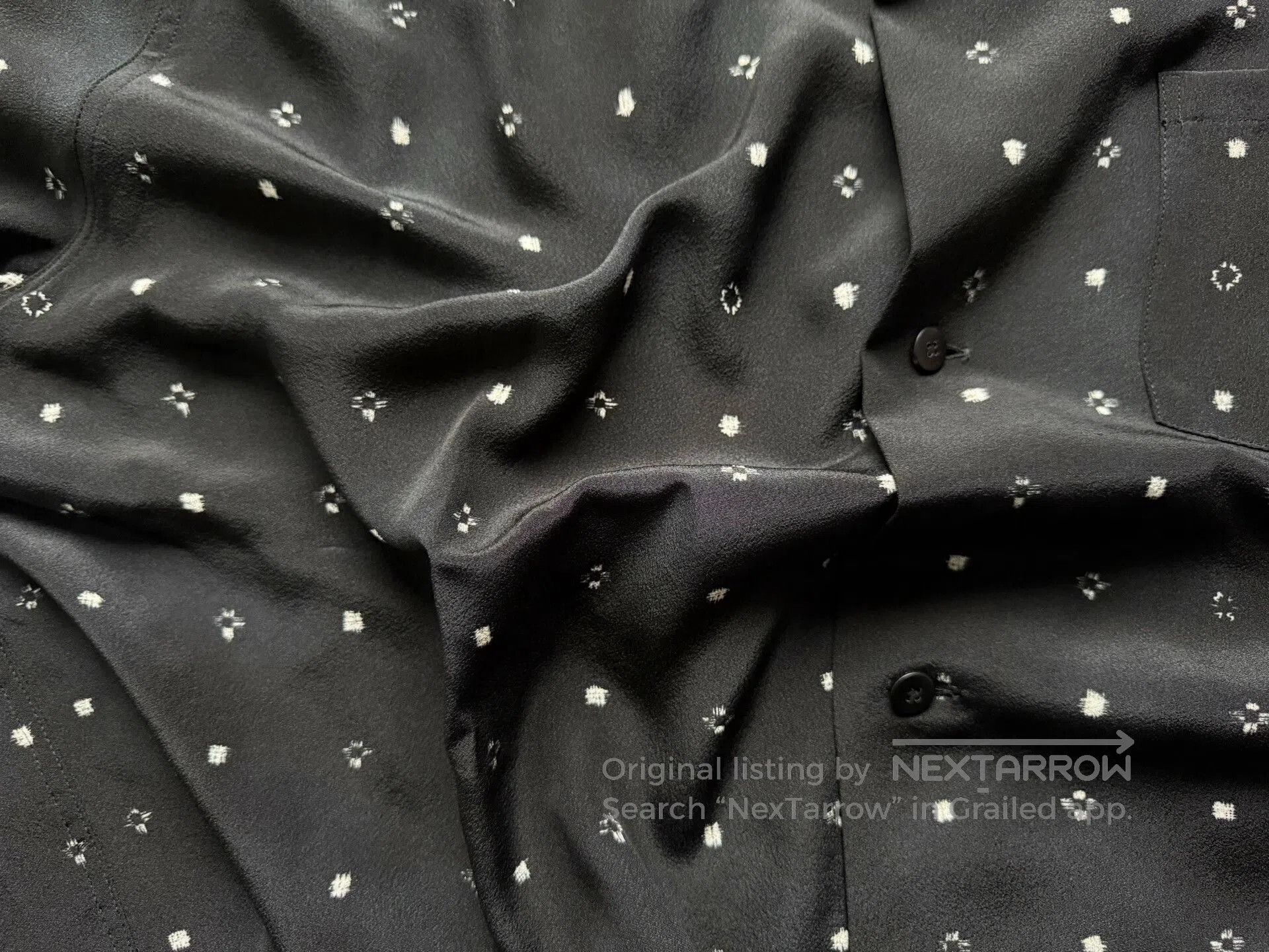 Visvim visvim crosby short-sleeve shirt in black. Size US L / EU 52-54 / 3 - 8 Thumbnail