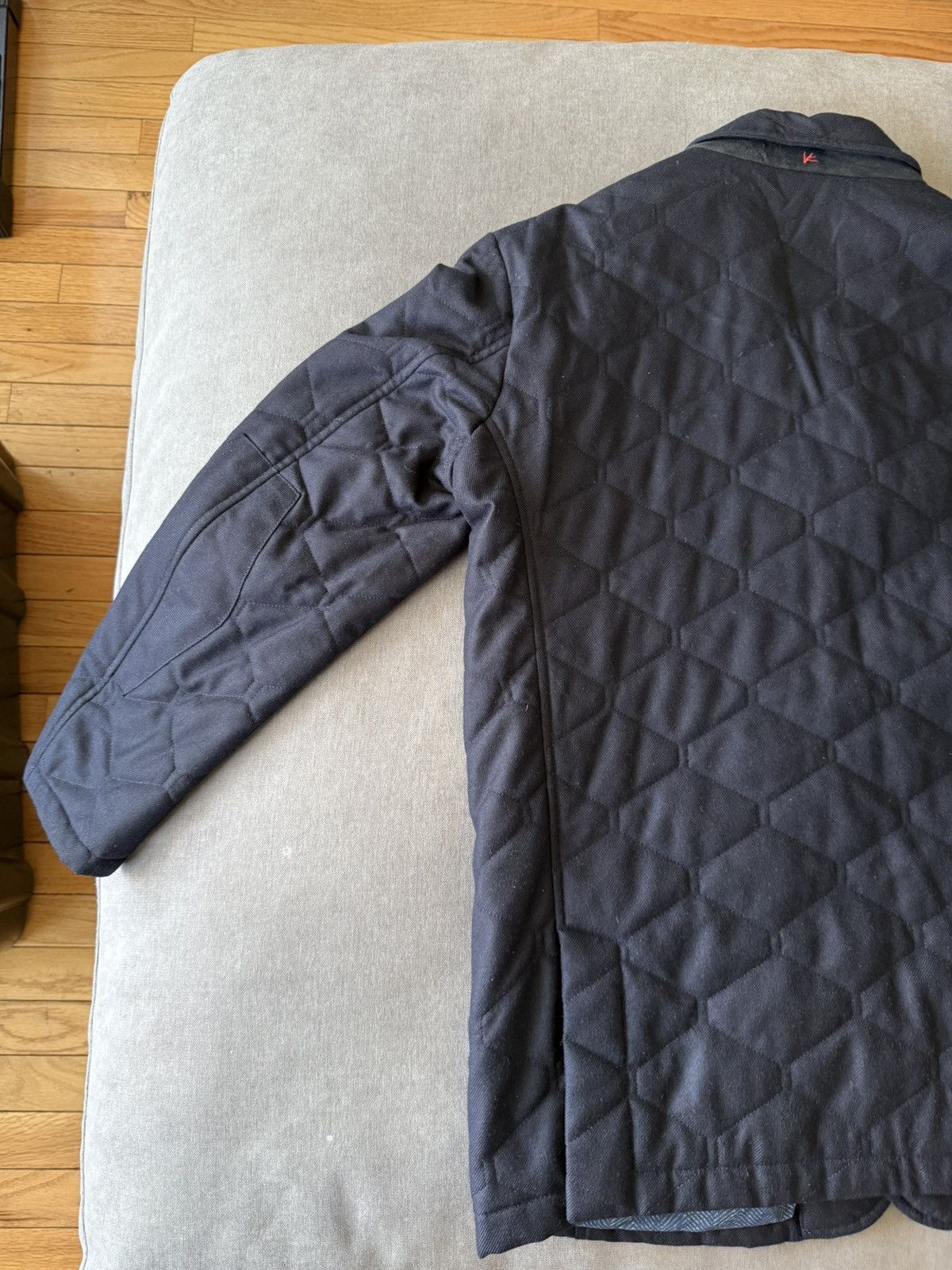 Isaia ISAIA Napoli Quilted Cashmere Shirt Jacket – 100% Cashmere Size US L / EU 52-54 / 3 - 12 Thumbnail