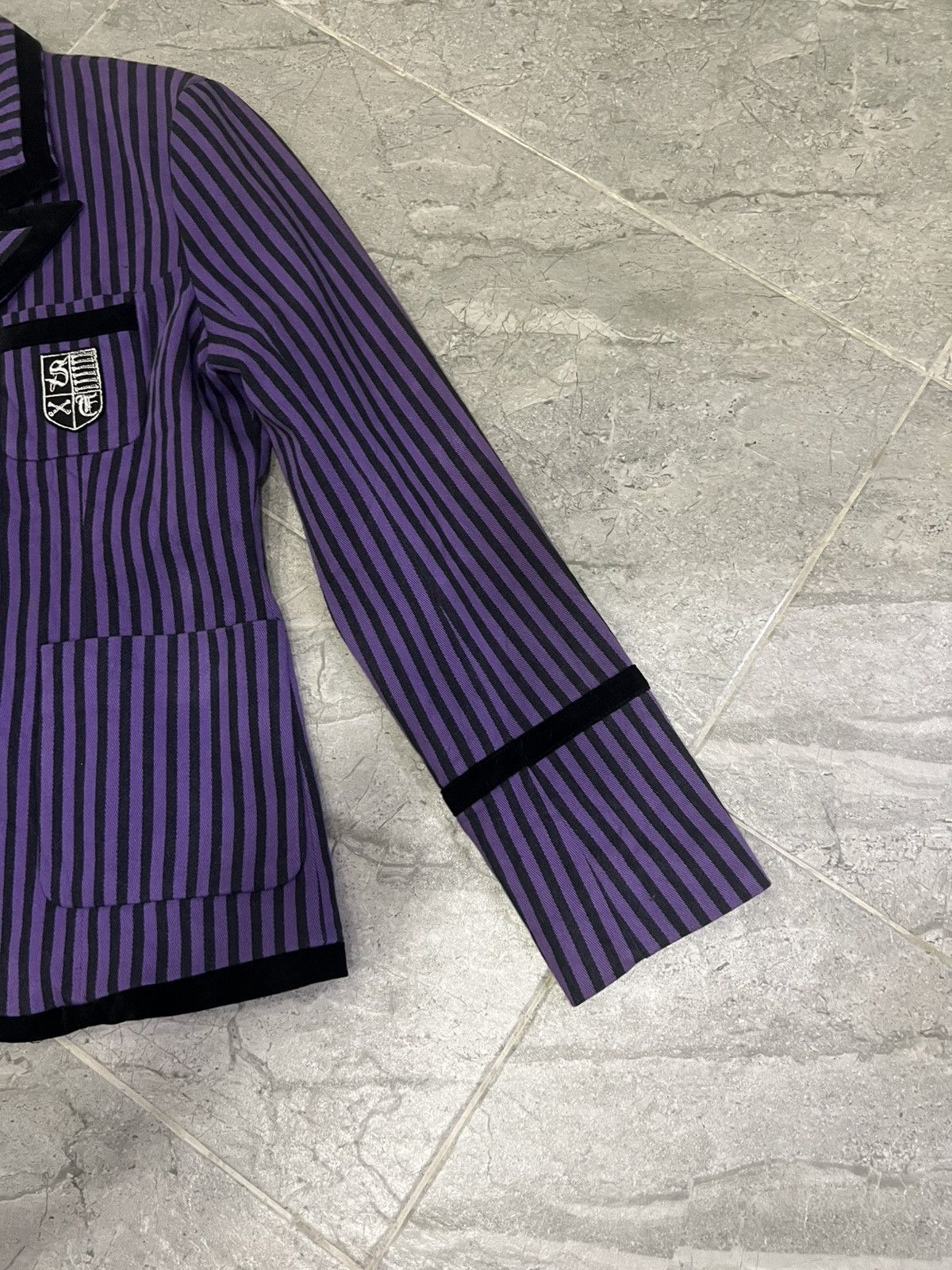 Sex Pot ReVeNGe Stigmata by Sexy Dynamite London Striped School Blazer Size M / US 6-8 / IT 42-44 - 3 Thumbnail
