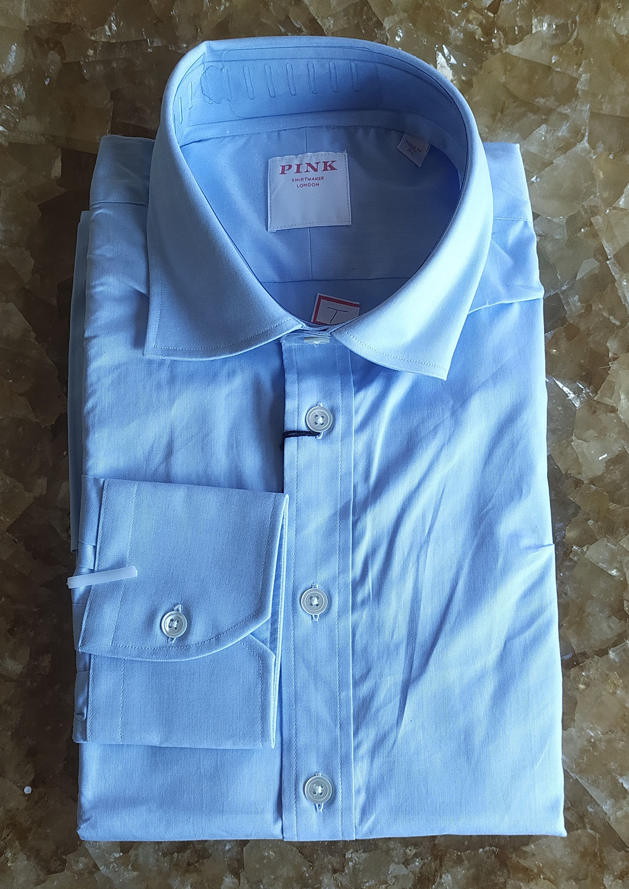 Thomas Pink Thomas Pink Formal Plain Poplin Shirt Free Shipping T/27 Size US XL / EU 56 / 4 - 1 Thumbnail