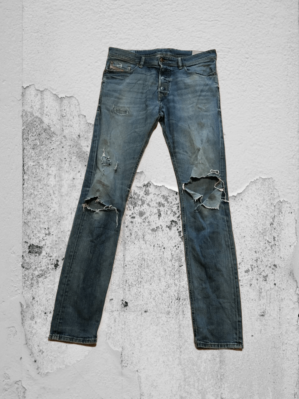 Diesel vintage blue jeans Diesel crazy Y2K size 33 streetwear Size US 33 - 1 Thumbnail