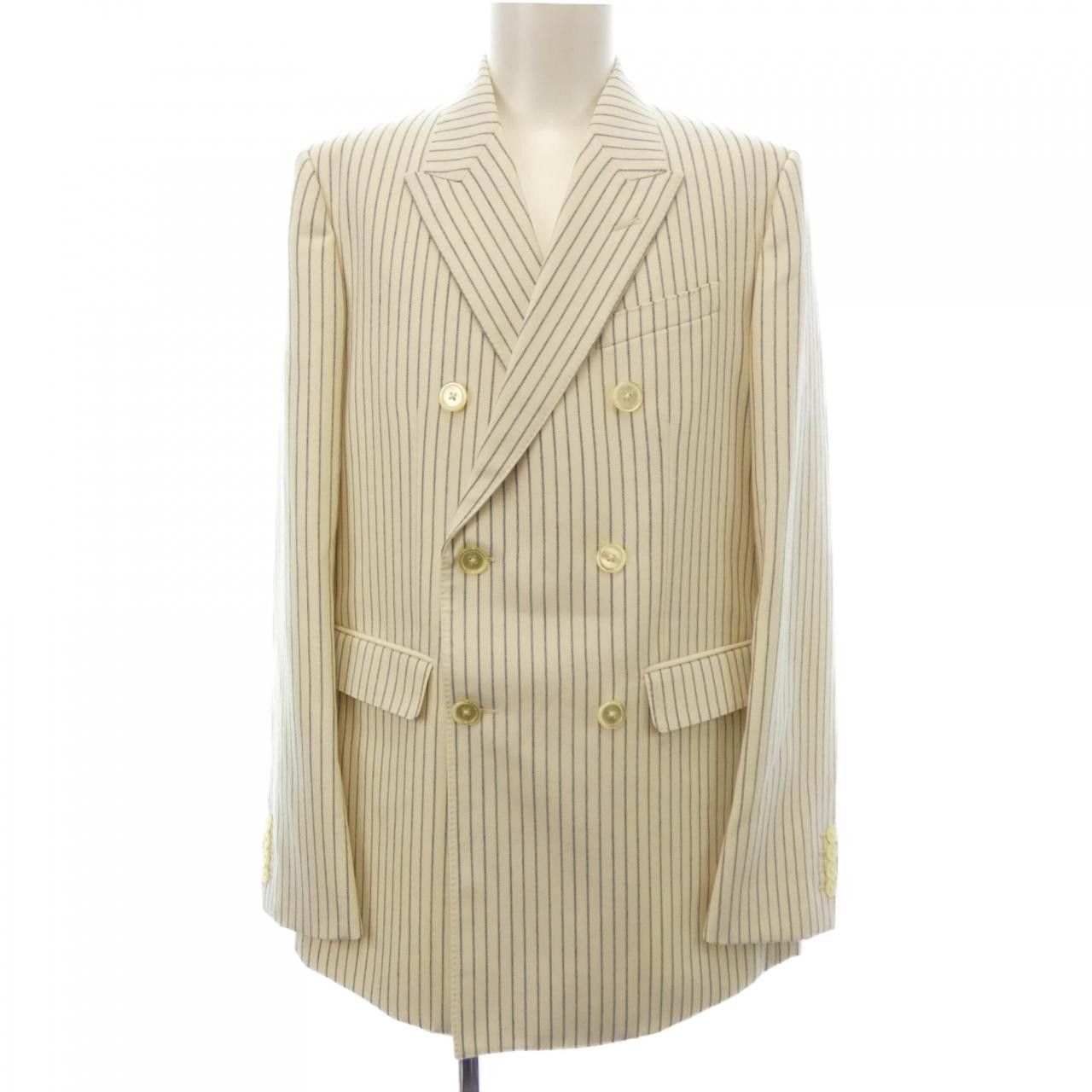 Celine Celine Celine Stripe Carnaby Wool Jacket Others Outerwear RV0FO0A50 DUTY FREE for USA Size ONE SIZE - 1 Thumbnail