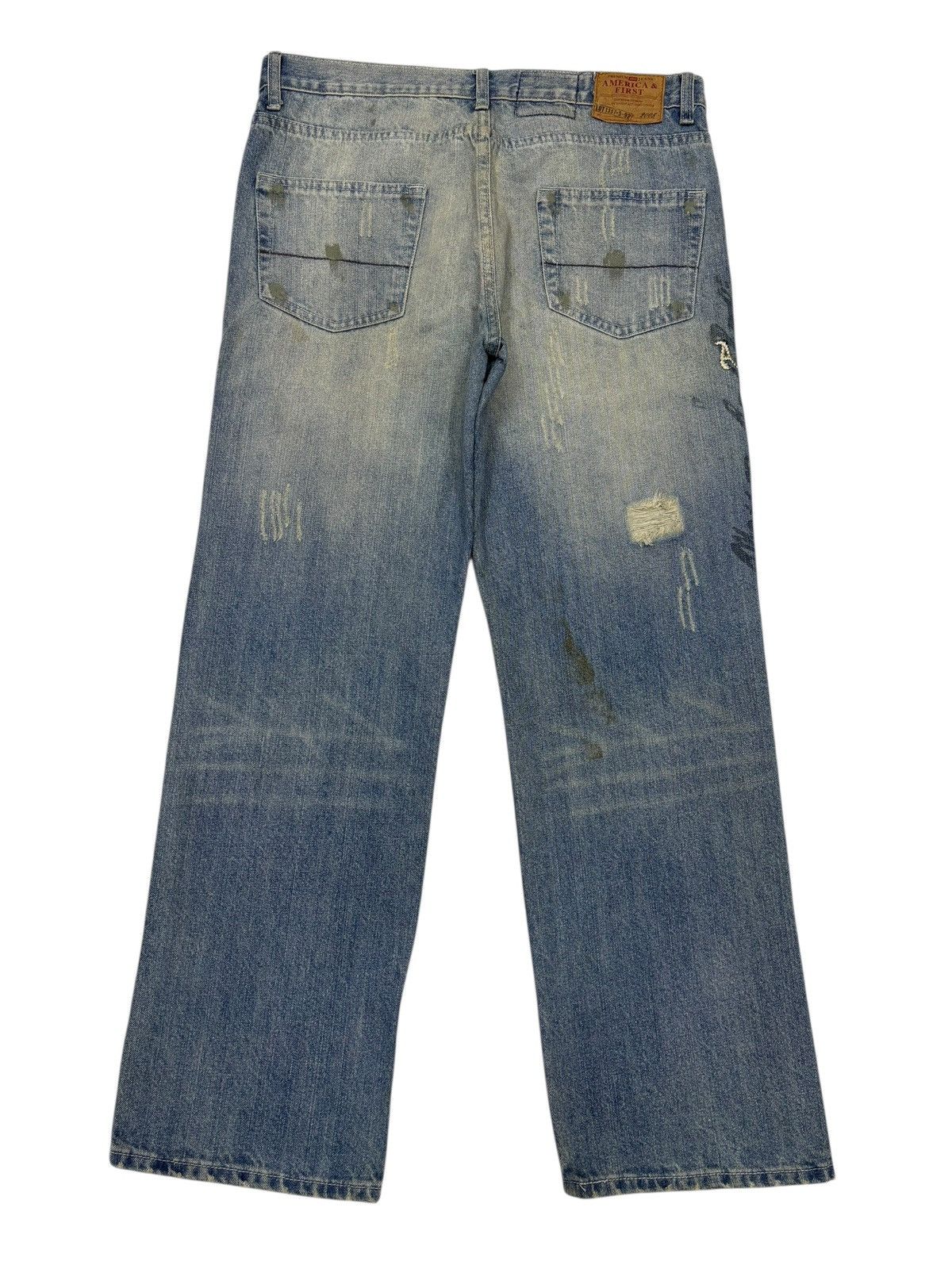 Acne Studios BAGGY FLARE DISTRESS PAINTER JEANS ABERCROMBIE & FITCH STYLE Size US 35 - 8 Thumbnail