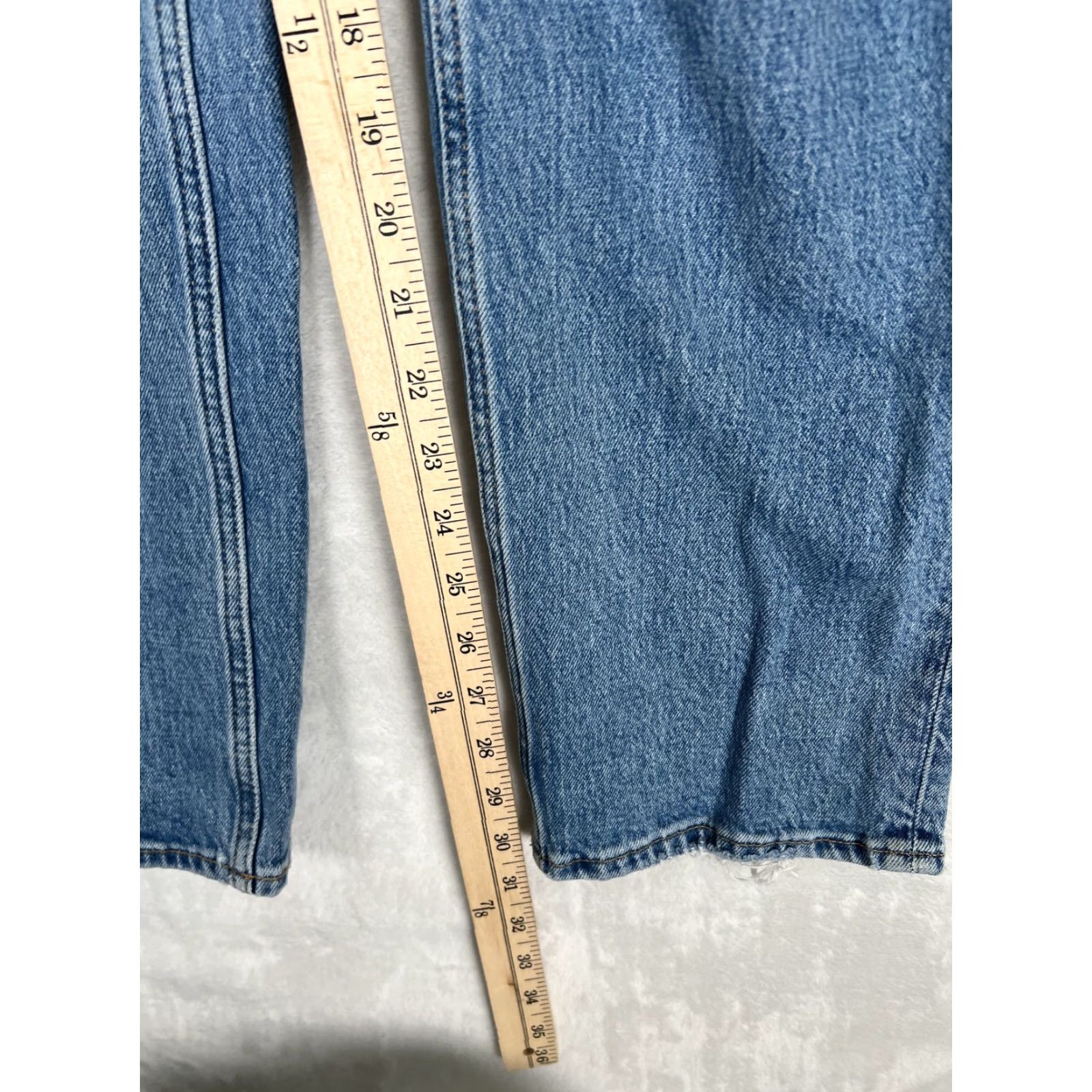 Abercrombie & Fitch Abercrombie & Fitch 90s Straight Jeans Womens 27 Blue Ultra High Rise Denim Size 27" / US 4 / IT 40 - 2 Thumbnail