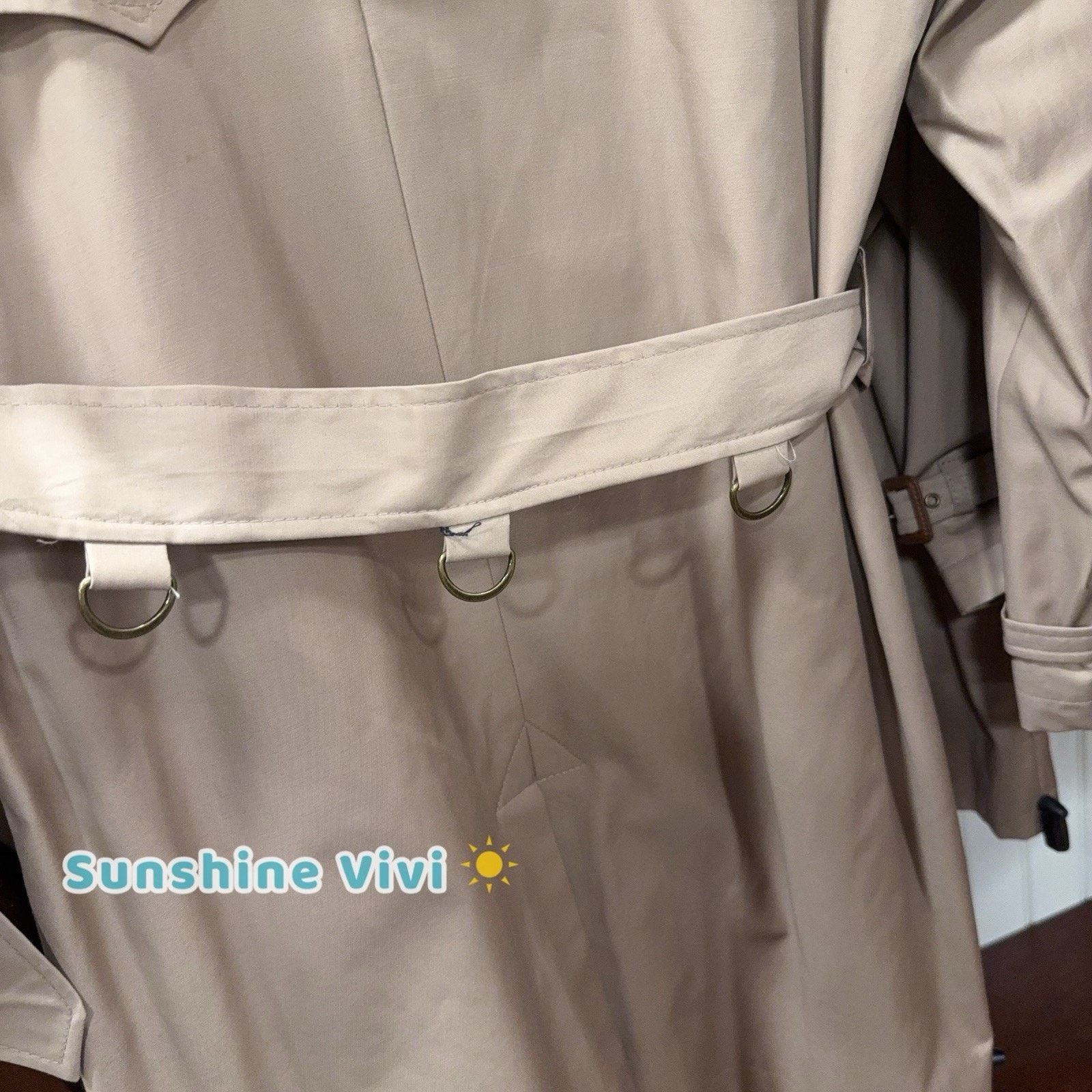 Lauren Ralph Lauren NWT Ralph Lauren Woman Double-Breasted Trench Coat beige L Size L / US 10 / IT 46 - 8 Thumbnail