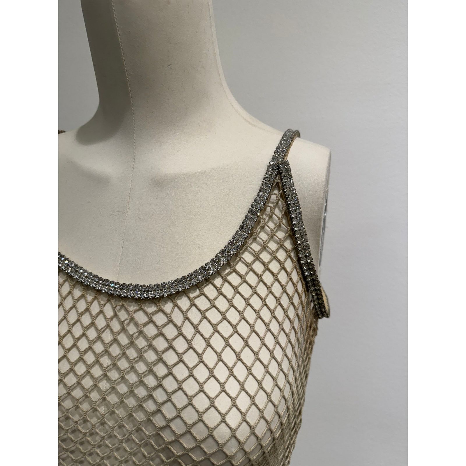 Dolce & Gabbana S/S 2002 Dolce & Gabbana J-Lo fishnet Swarovski top Size S / US 4 / IT 40 - 4 Thumbnail