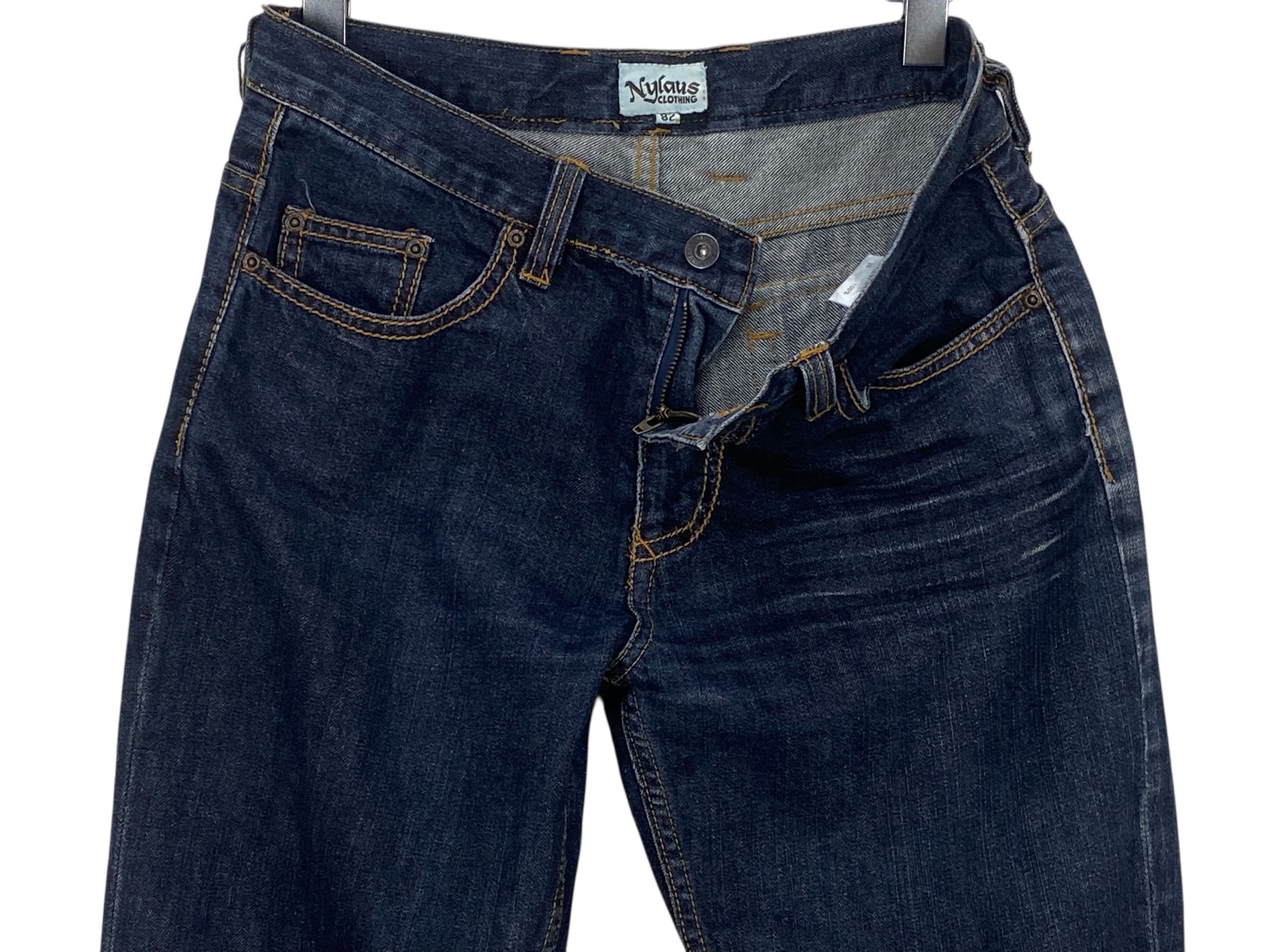 Japanese Brand Nylaus Jeans Tapered Jeans Punk Grunge Jeans Size US 32 / EU 48 - 4 Thumbnail
