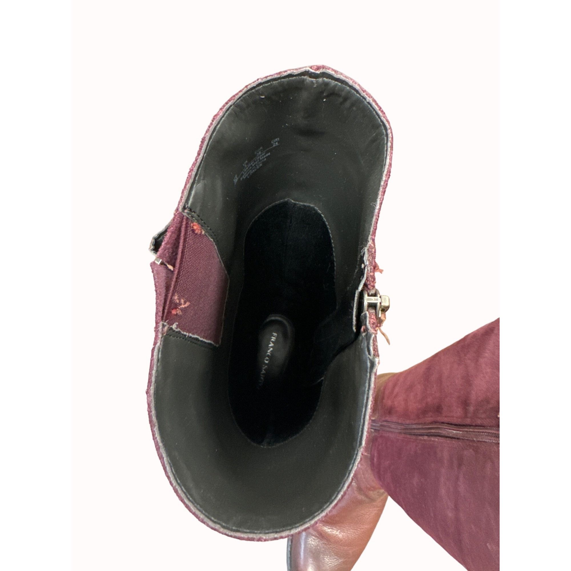 Franco Sarto Franco Sarto L Pacer womens red leather brown riding boots s Size US 7 / IT 37 - 8 Thumbnail