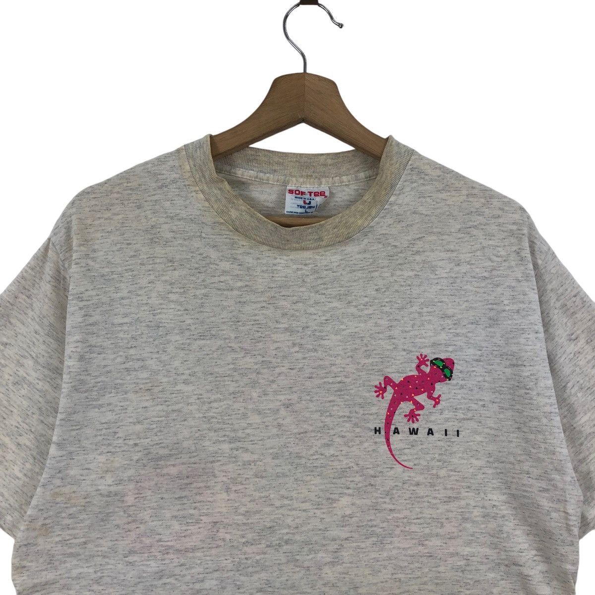 Vintage Vintage 90s DECKO GECKO Hawaii Tee Shirt Surf Size US L / EU 52-54 / 3 - 2 Thumbnail