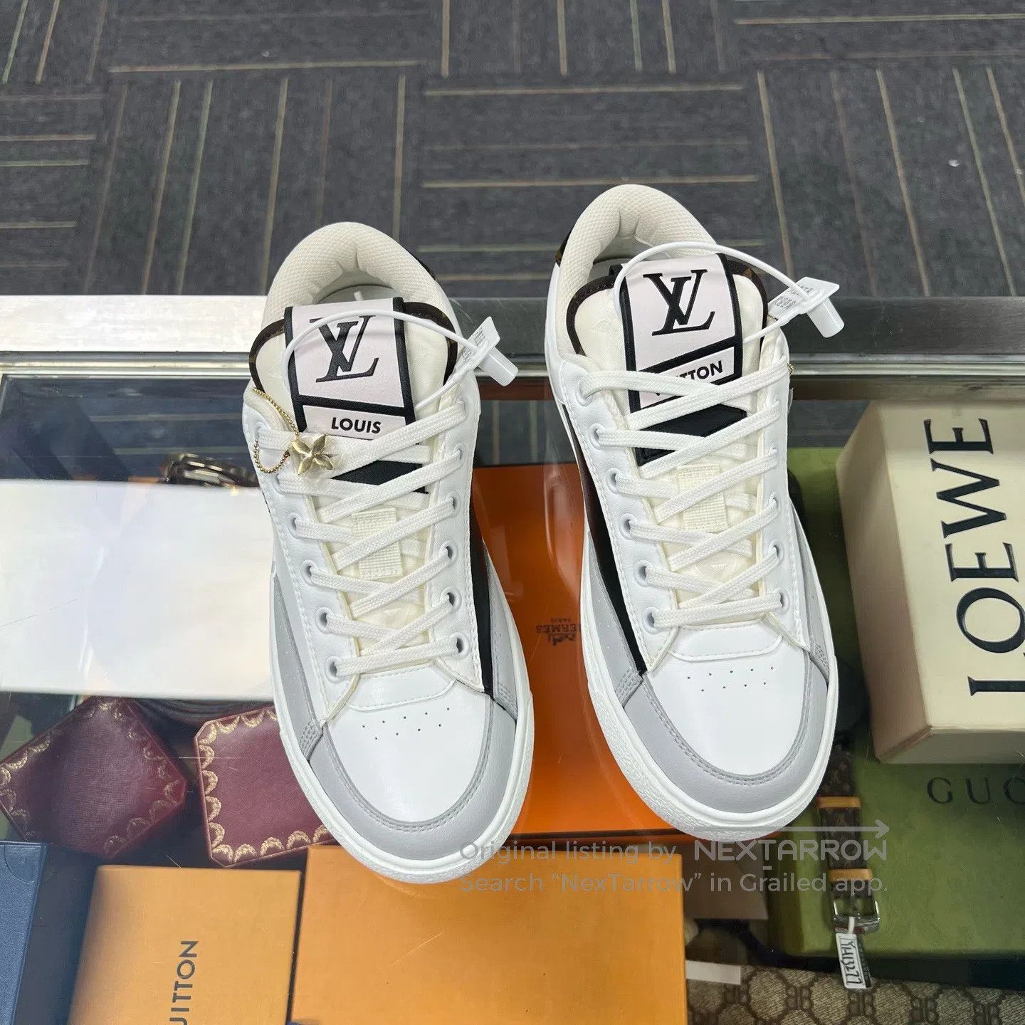 Louis Vuitton Louis Vuitton Charlie Black and White Stitch Plate Shoes Size US 5.5 / IT 35.5 - 1 Thumbnail