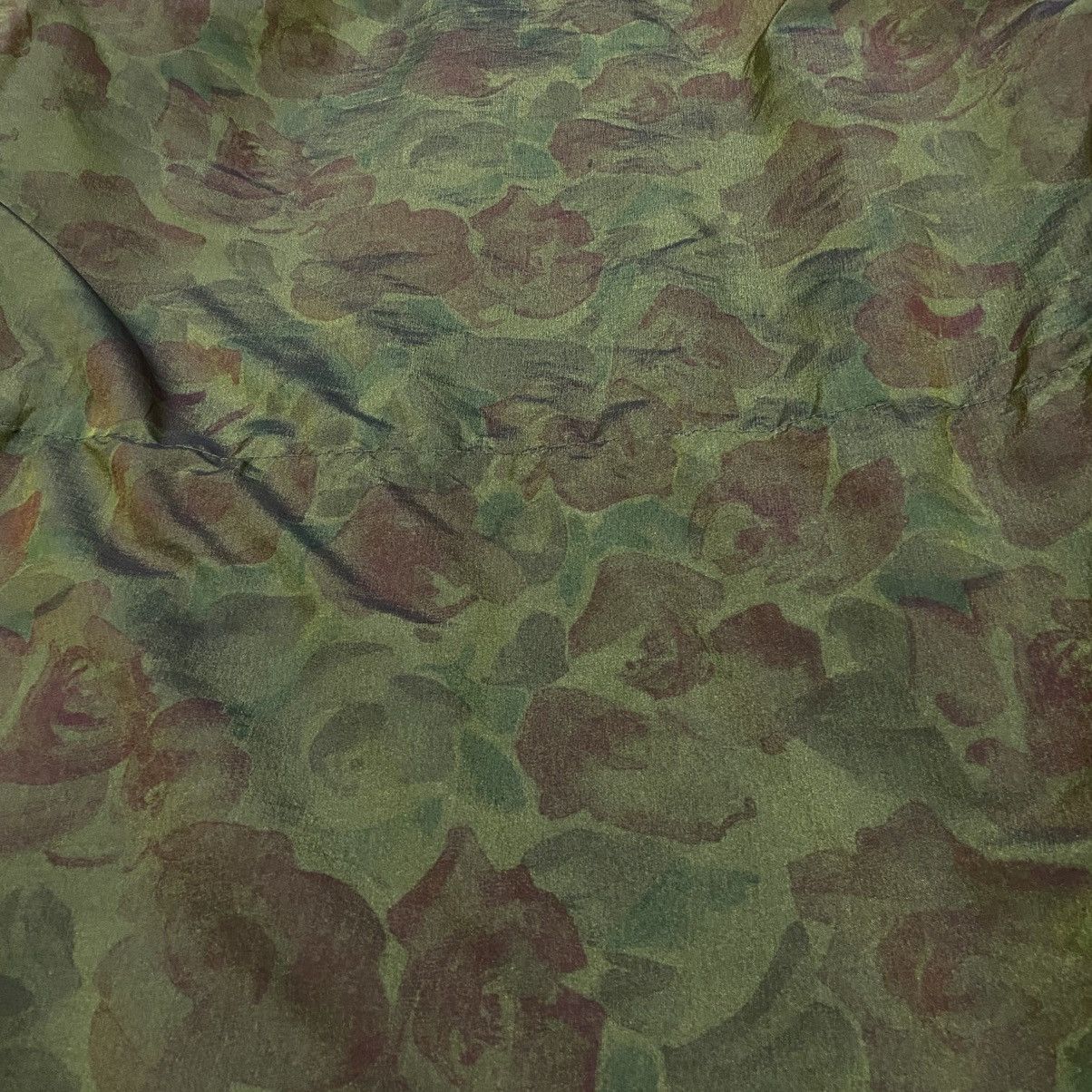 Japanese Brand Vintage 80s LUHTA Finland Camo Rose Parka - Faux Fur Hood Size US XL / EU 56 / 4 - 21 Thumbnail