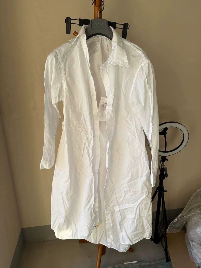 Yohji Yamamoto size 3 FW21 Long Sleeve Dress with Asymmetr