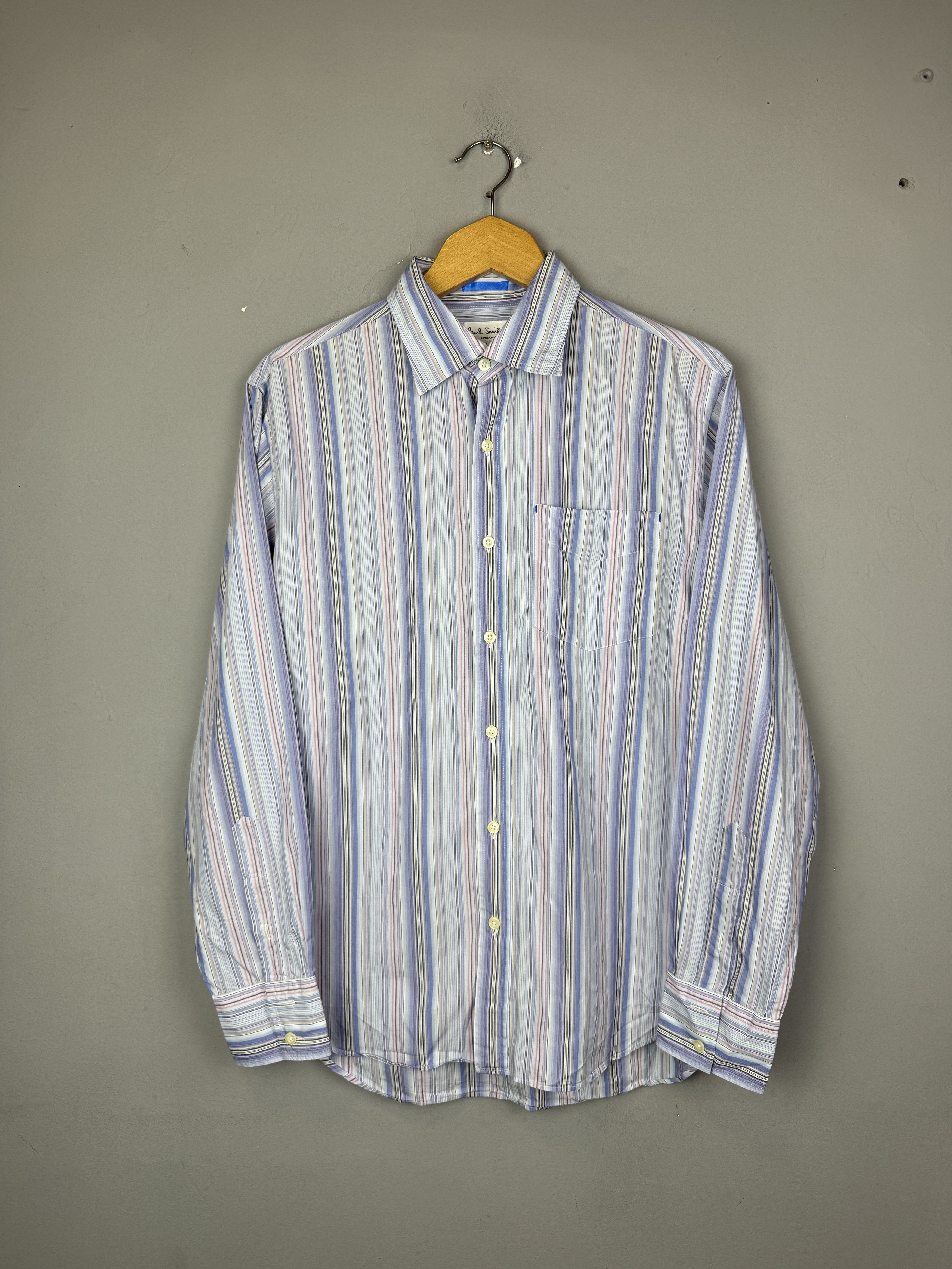 Paul Smith Paul Smith Striped Shirt Long Sleeve Multicolour Flannel Size US L / EU 52-54 / 3 - 4 Thumbnail