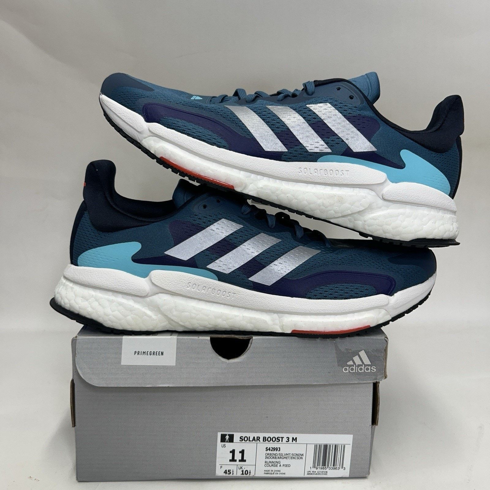 Adidas Adidas Solar Boost 3 “Orbit indigo Silver Ink Blue” S42993 Size US 11 / EU 44 - 1 Thumbnail