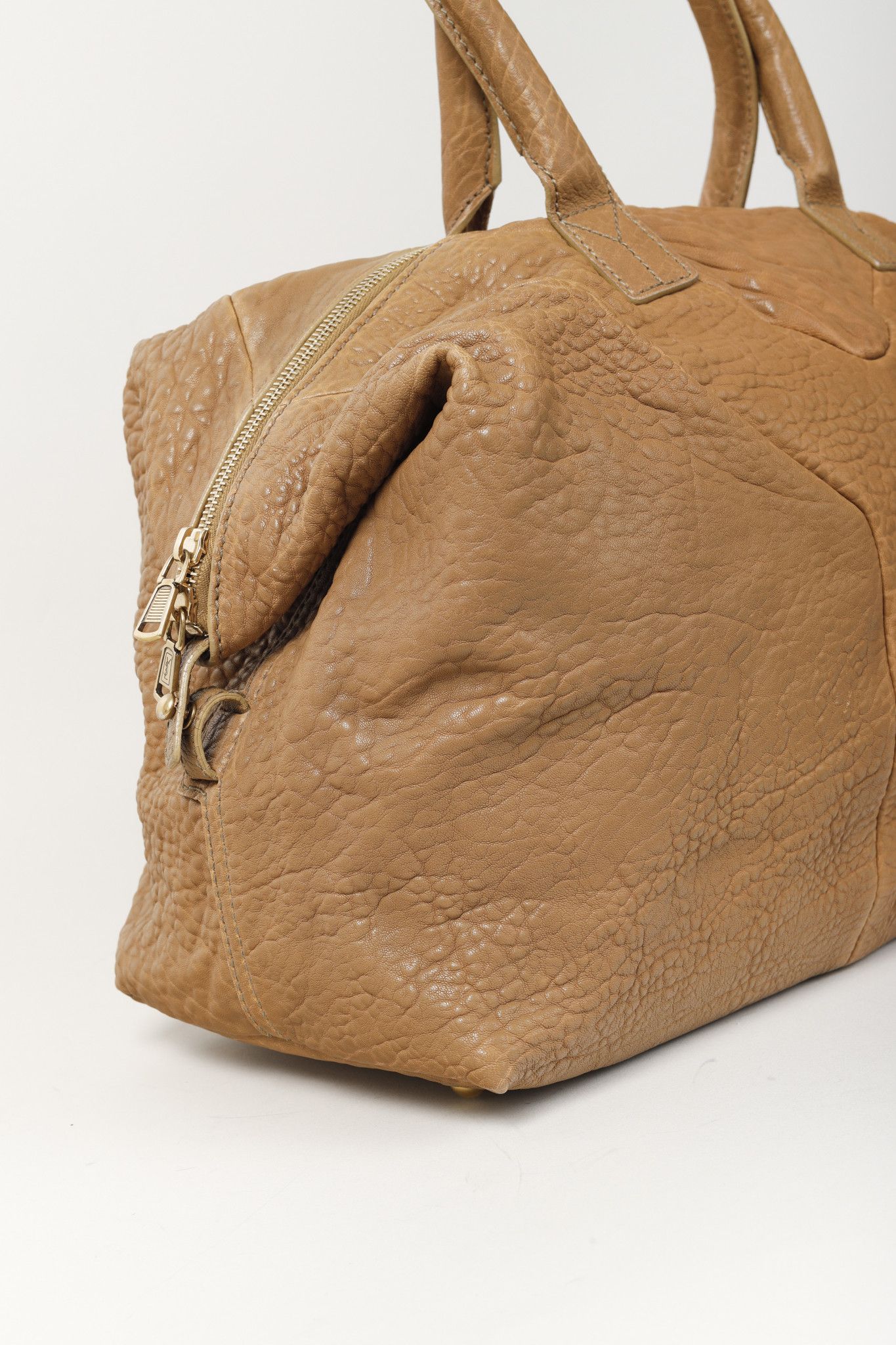 Yves Saint Laurent Yves Saint Laurent Easy Tan-Pebbled-Leather Handbag Size ONE SIZE - 9 Thumbnail