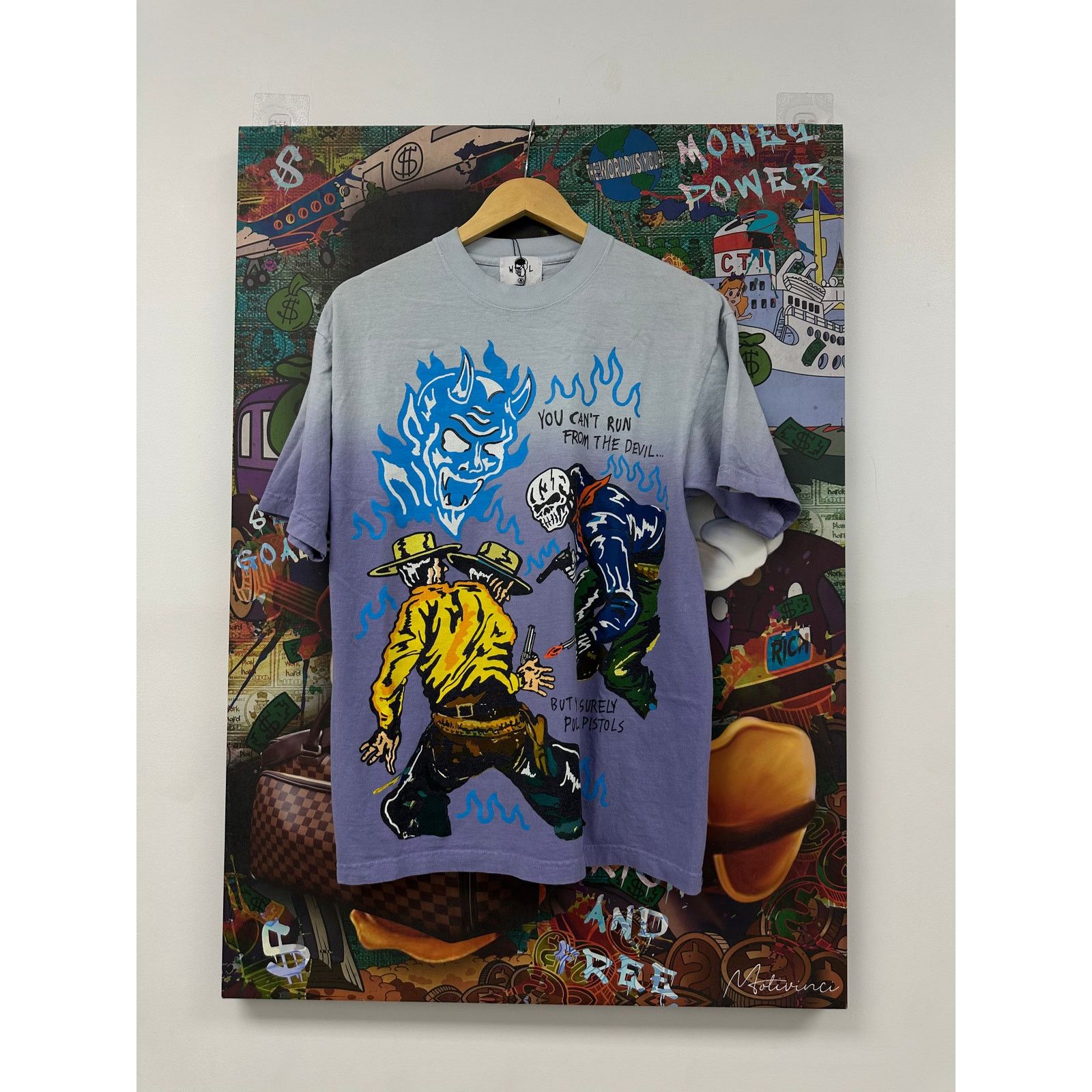 Warren Lotas Warren Lotas Run From The Devil Tee Used Medium Size US M / EU 48-50 / 2 - 1 Thumbnail