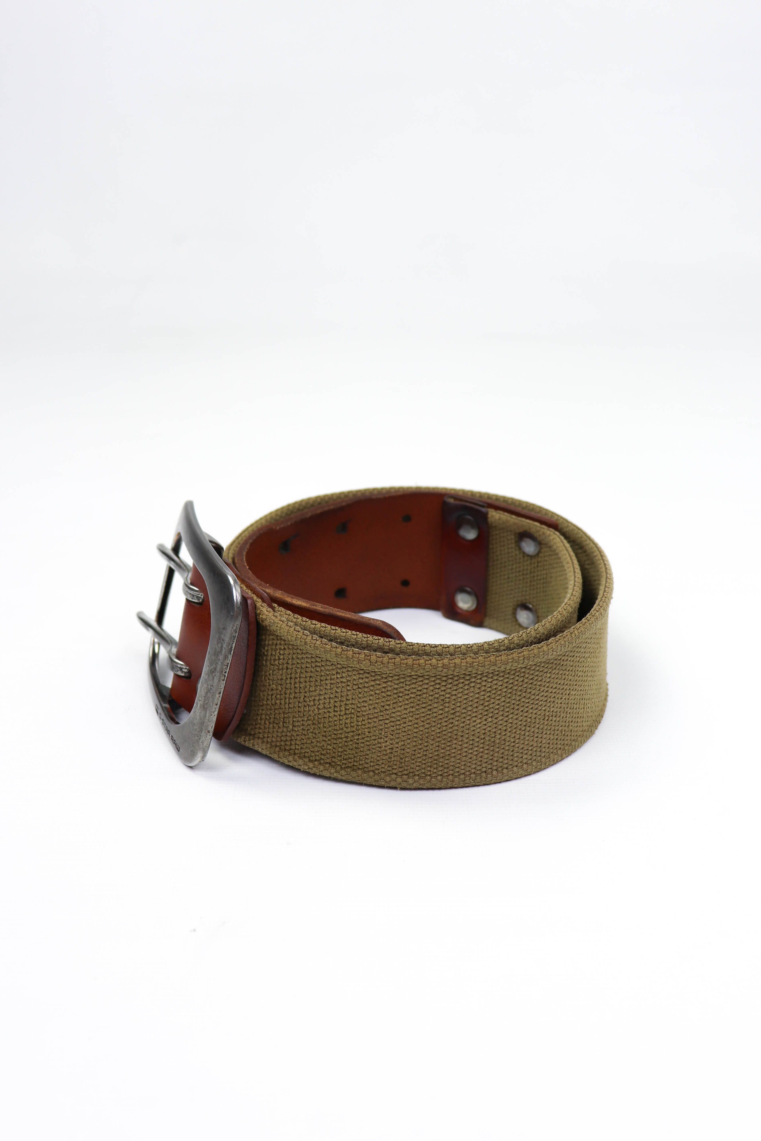 G-Star G-Star RAW Denim Vintage Canvas/Leather Split Belt Size ONE SIZE - 5 Thumbnail