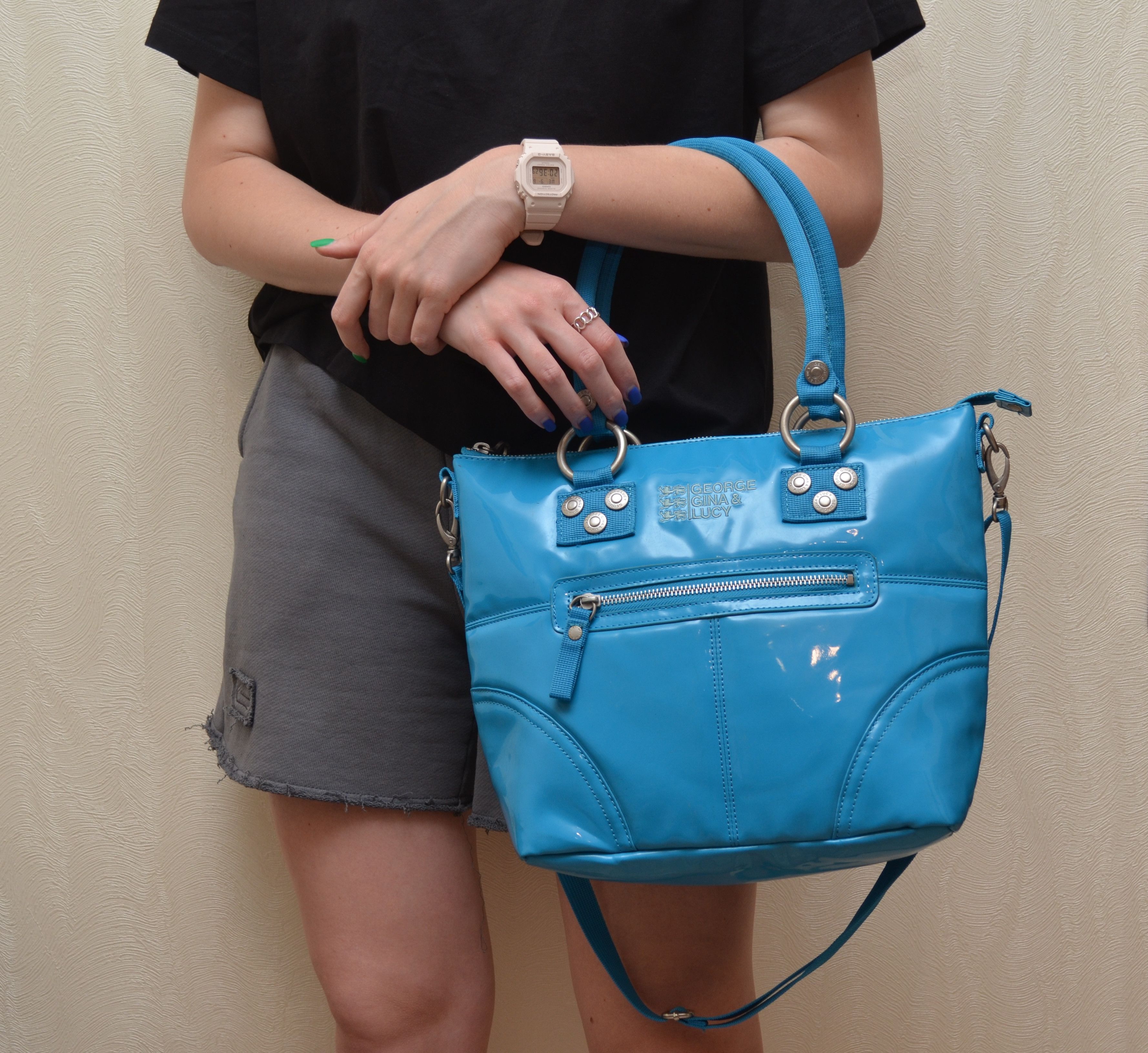 George Gina & Lucy × Japanese Brand GEORGE GINA & LUCY Fainaway Blue Bag RARE Size ONE SIZE - 12 Thumbnail