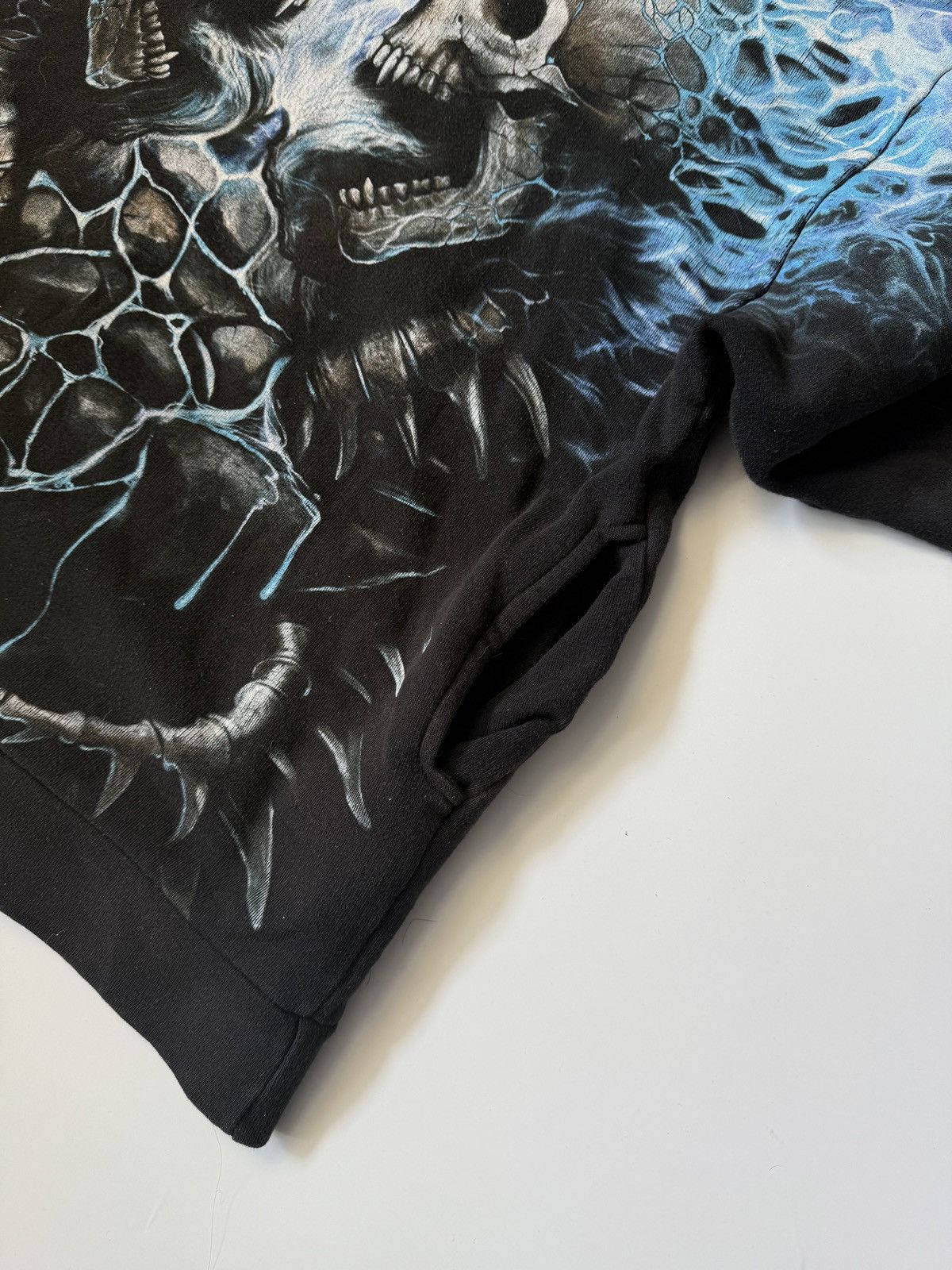 Affliction × Vintage Hoodie Spiral vintage Skulls opium Avantgarde sk8 y2k Size US L / EU 52-54 / 3 - 12 Thumbnail