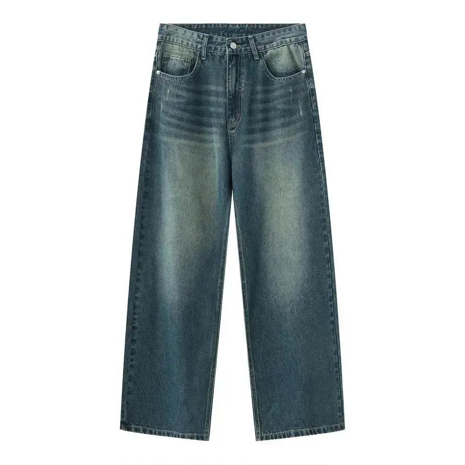 Japanese Brand Retro loose straight leg jeans Size US 32 / EU 48 - 6 Thumbnail