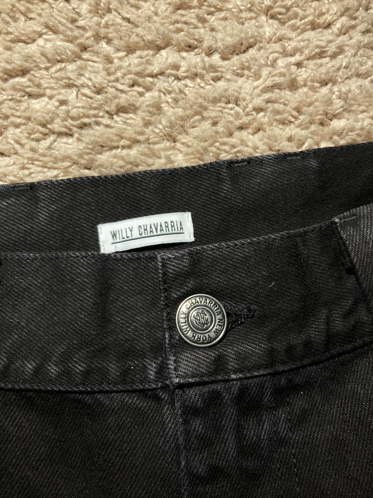 Willy Chavarria SS24 Willy Chavarria Panel Jeans Black M 2024 Baggy Size US 32 / EU 48 - 3 Thumbnail