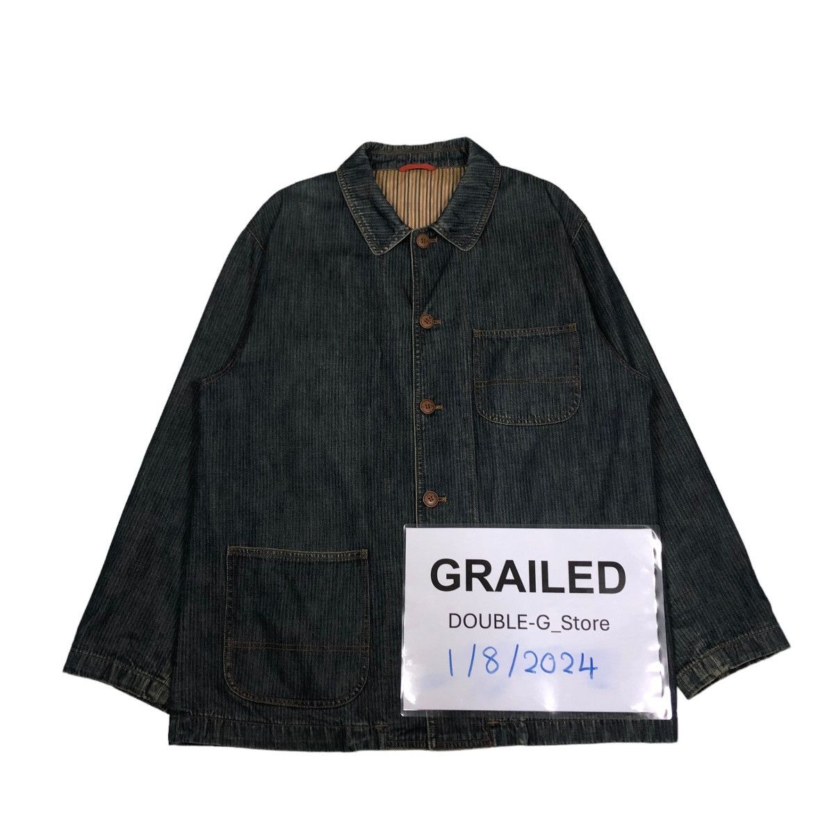 Japanese Brand 📌VINTAGE CHORE WORK JACKET HUSH PUPPIES BLANKET LINING Size US L / EU 52-54 / 3 - 1 Thumbnail