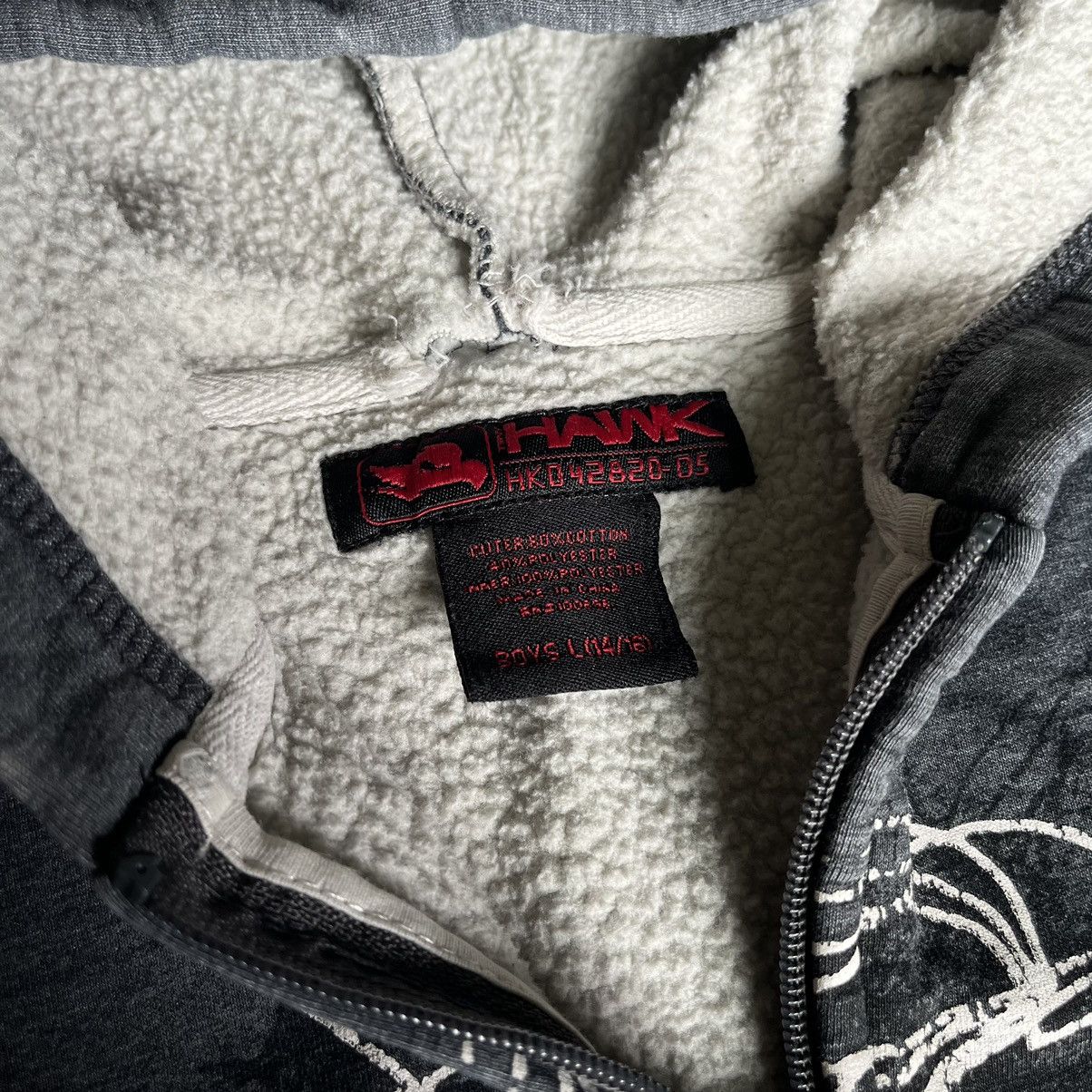 Hawk Vintage 2000s Tony Hawk Affliction Style Lined Zip Up Hoodie Size US S / EU 44-46 / 1 - 5 Thumbnail