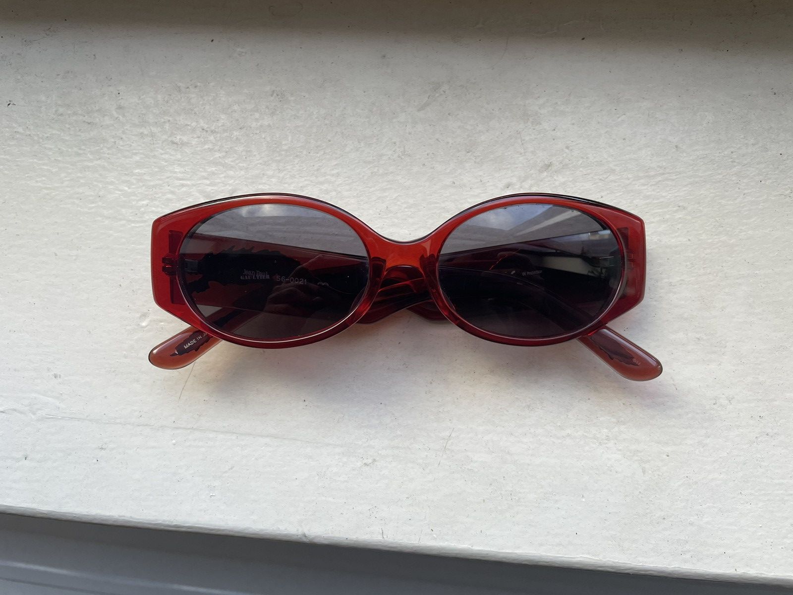 image of Jean Paul Gaultier Dragon Sunglasses 56-0021 Vintage 1999 in Red, Women's