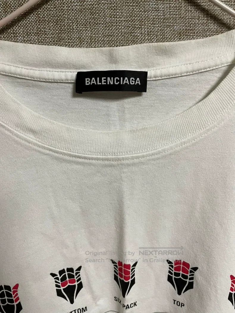 Balenciaga Balenciaga Short Sleeve T-Shirt with Logo Print Size US L / EU 52-54 / 3 - 3 Thumbnail