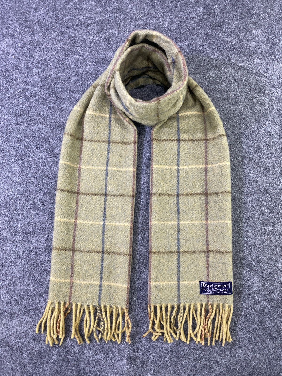 Burberry × Vintage Vintage Burberry Scarf/Muffler/Neckwear -T964 Size ONE SIZE - 1 Thumbnail